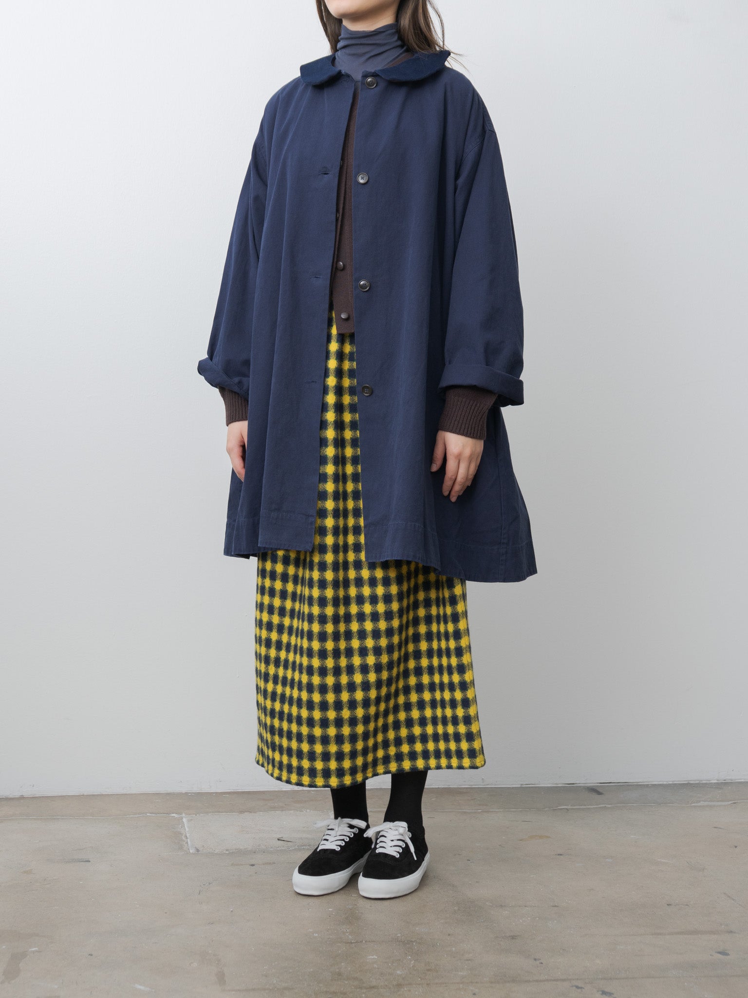 Ange Coat Long - Navy