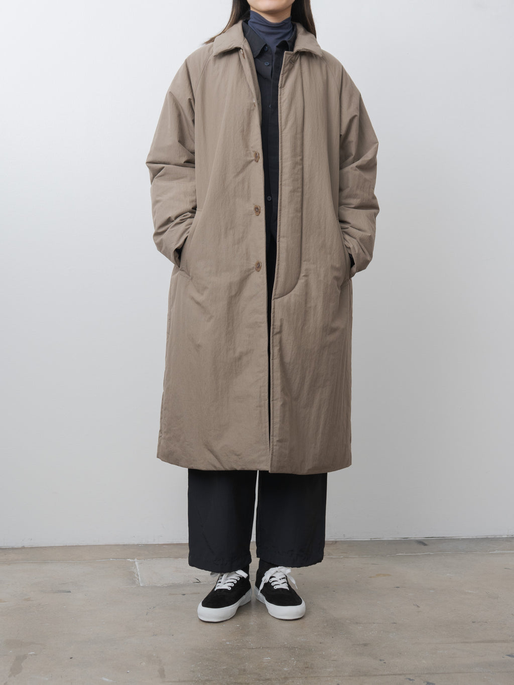 Padded Coat - Khaki Brown