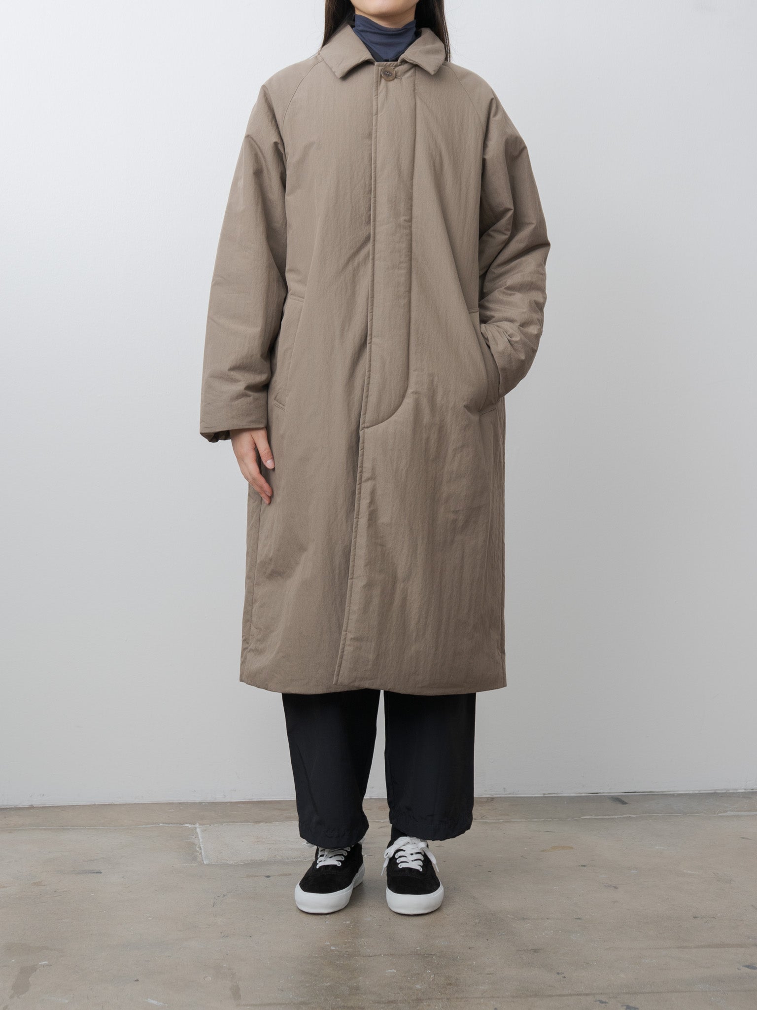 Padded Coat - Khaki Brown