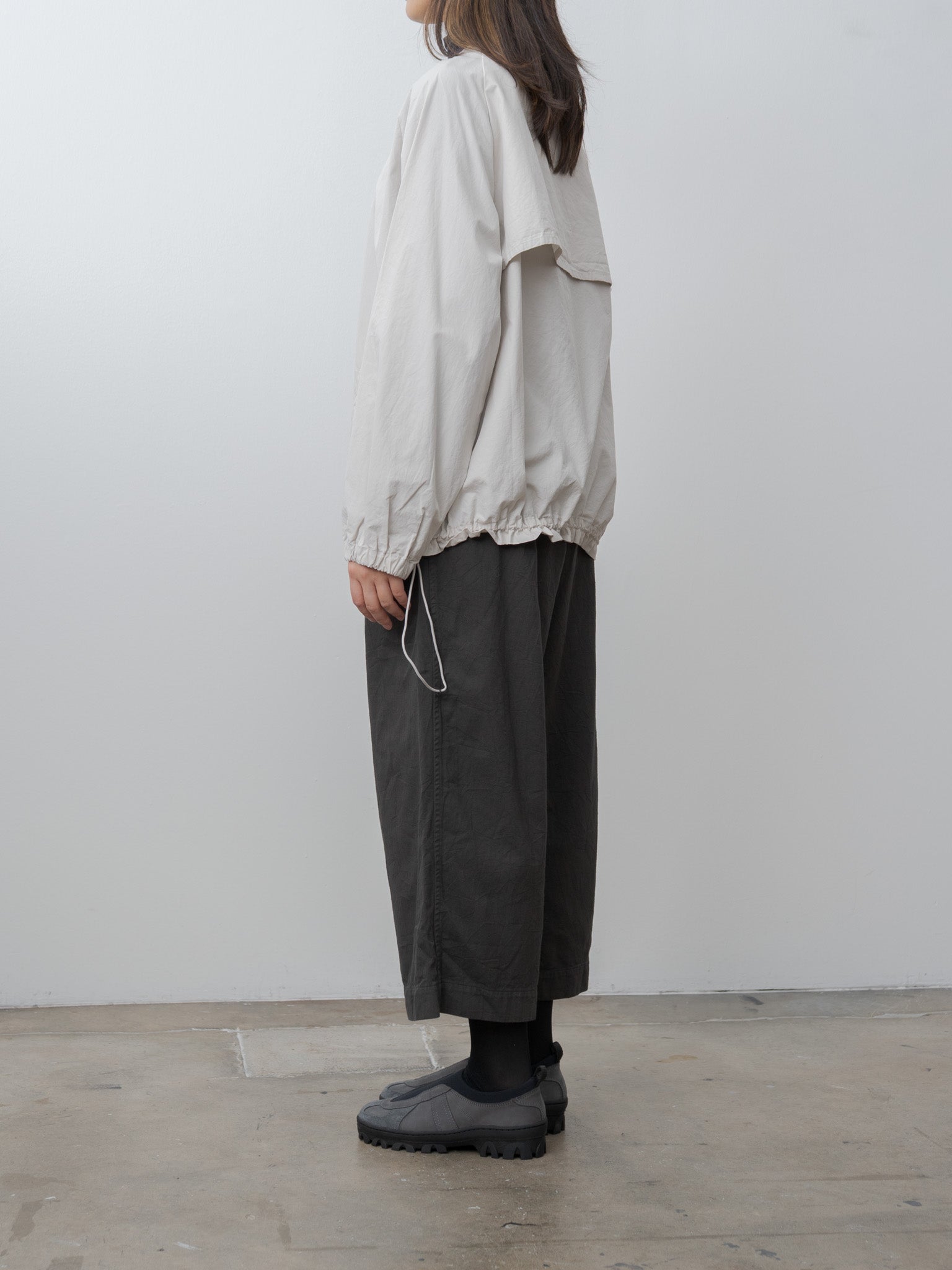 Vegetable Dyed Yoke Shirt - Ice Gray
