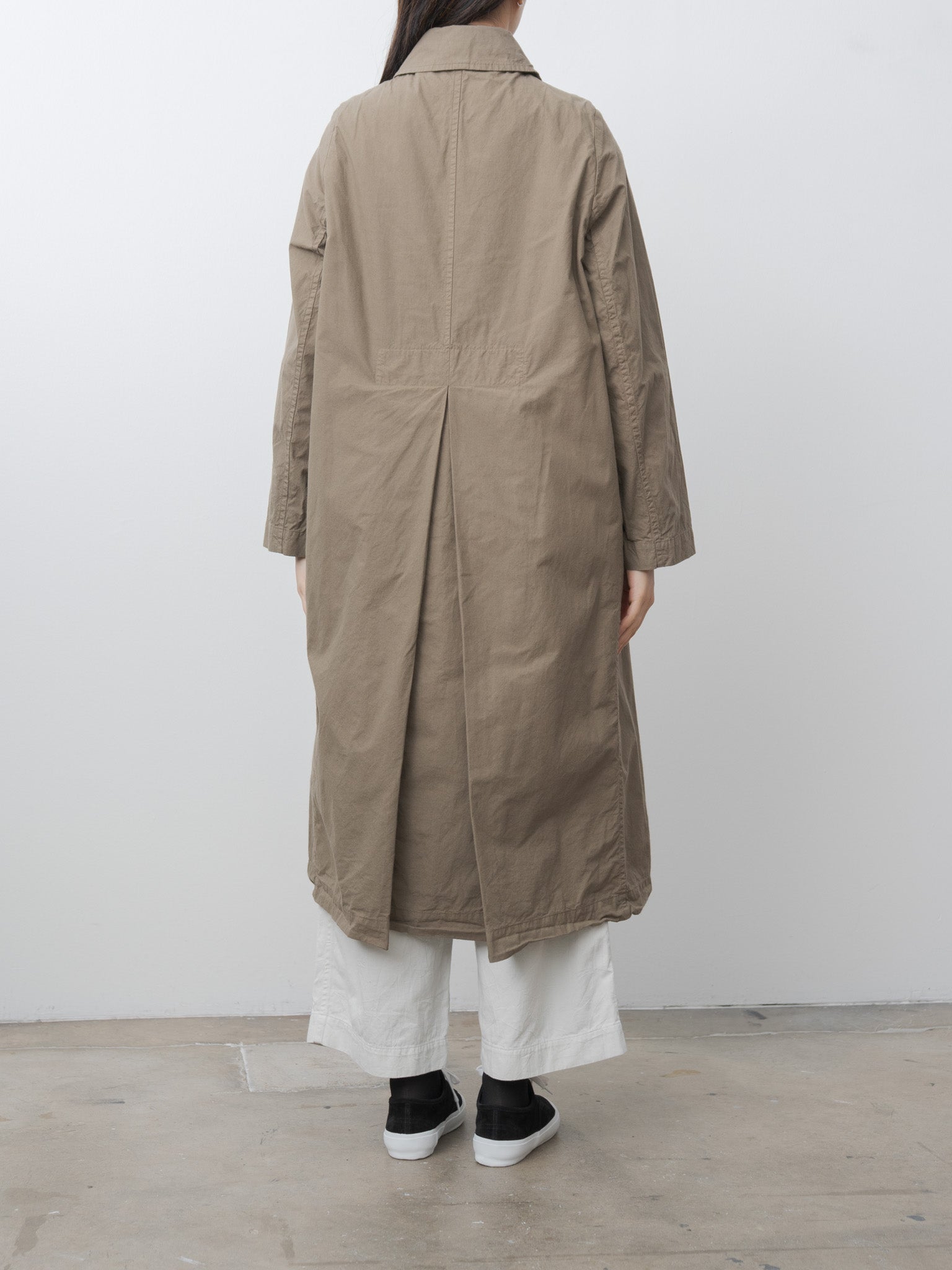 Double Button Coat - Khaki Olive