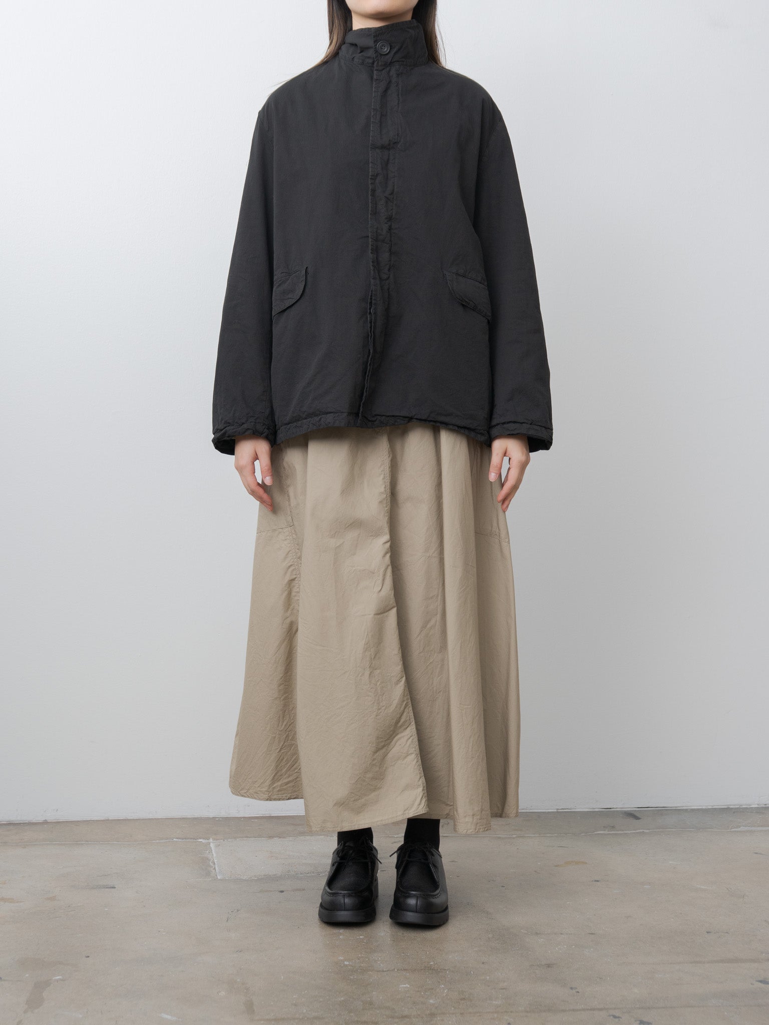 Garment-dye Blouson - Black