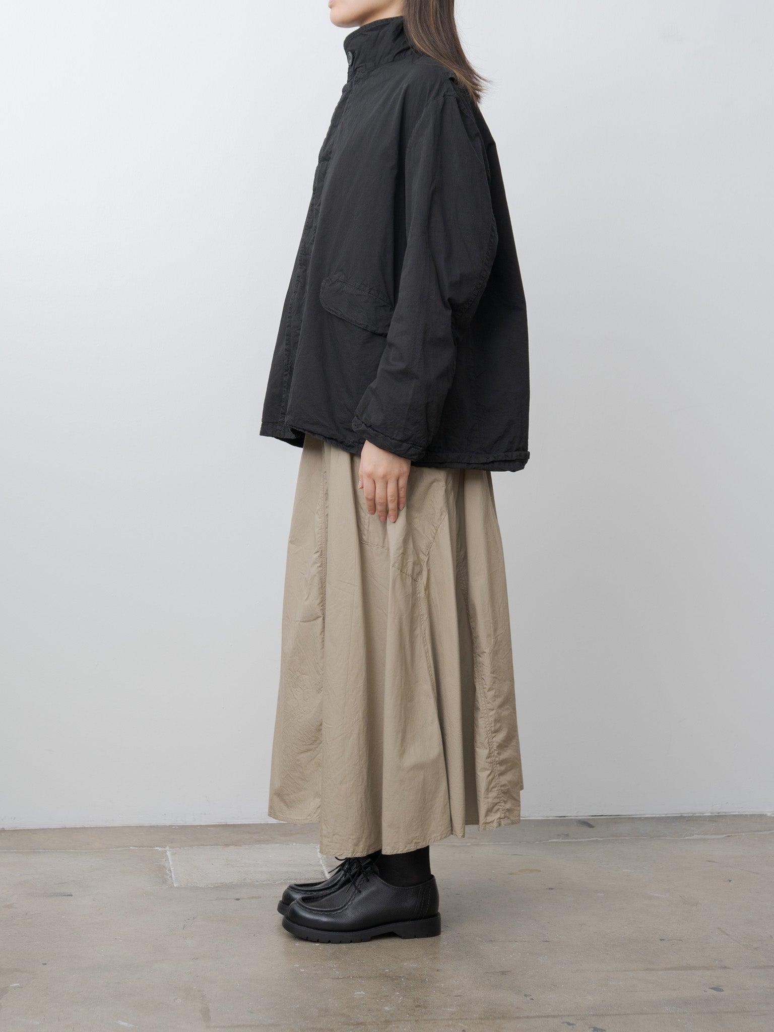 Garment-dye Blouson - Black