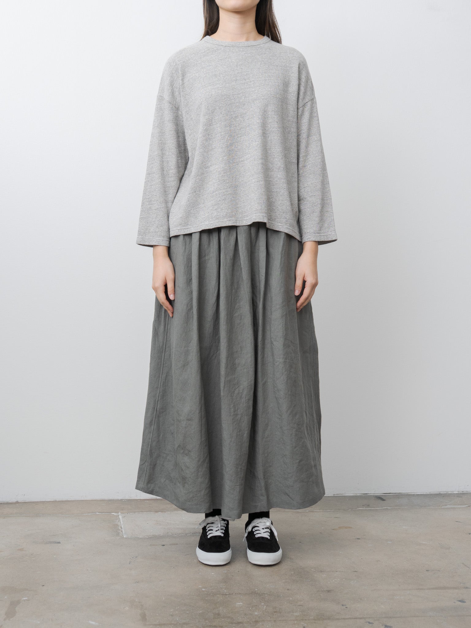 Linen Skirt - Khaki
