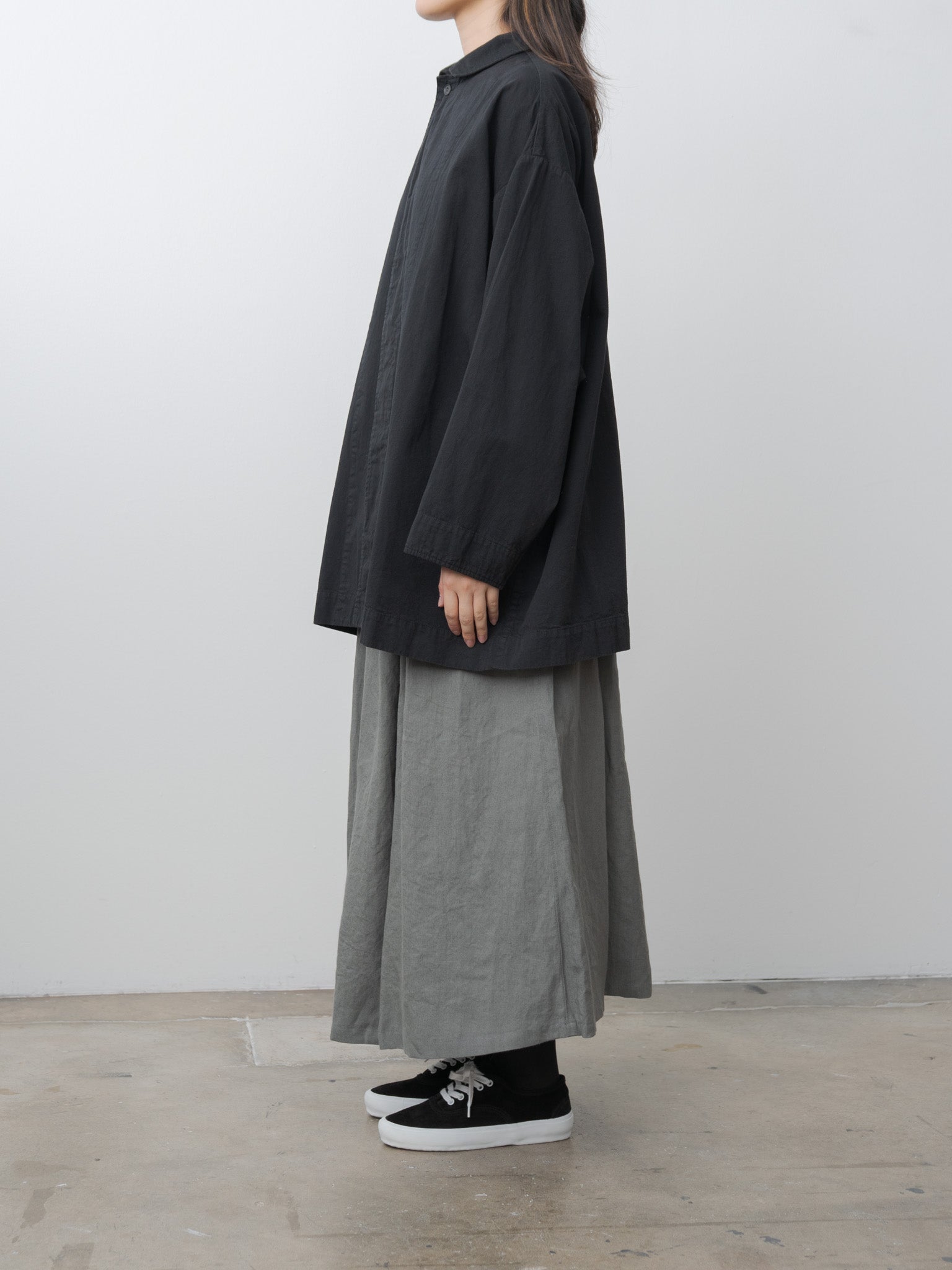 Garment-dye Short Coat - Black