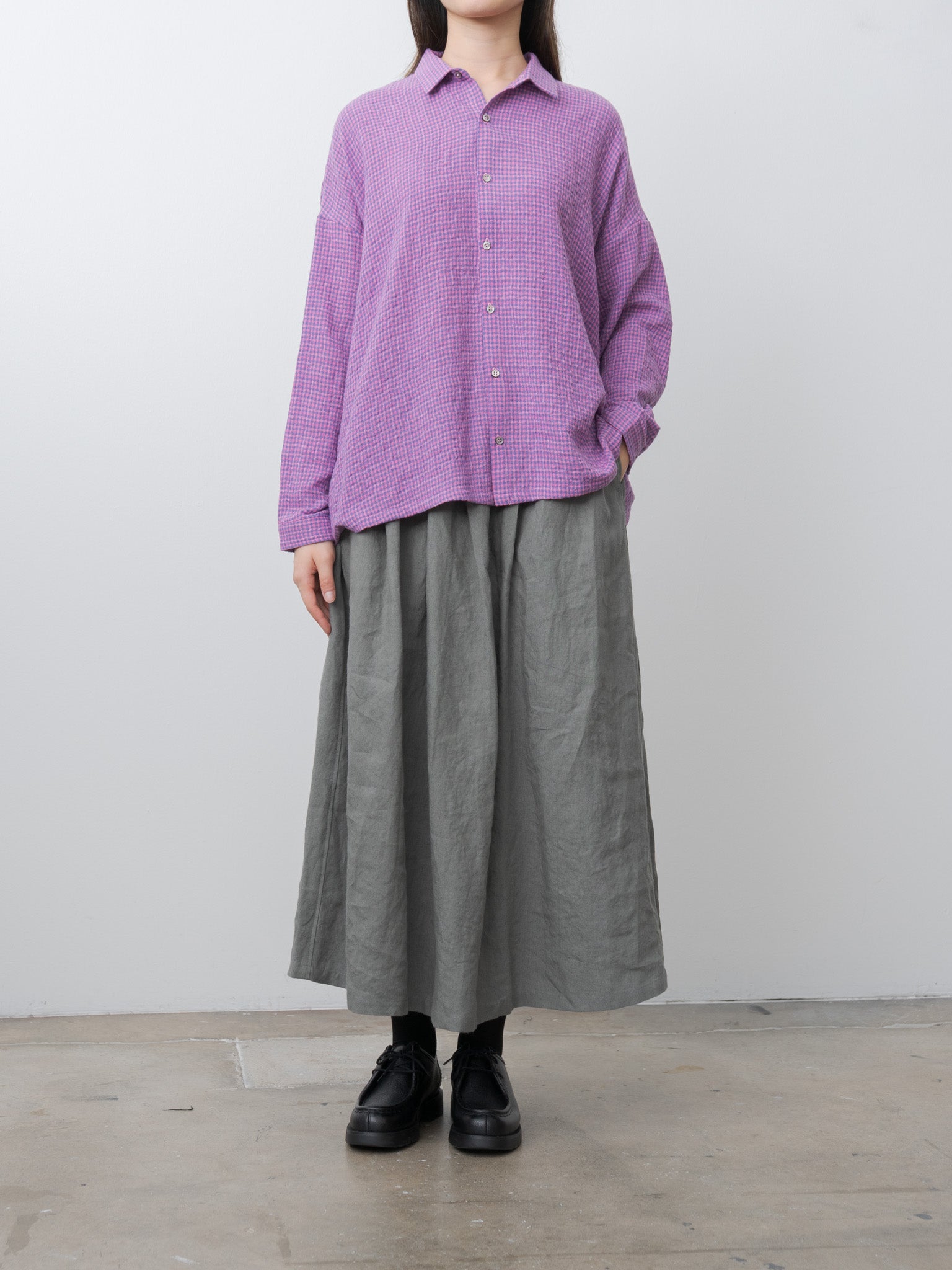 Linen Skirt - Khaki