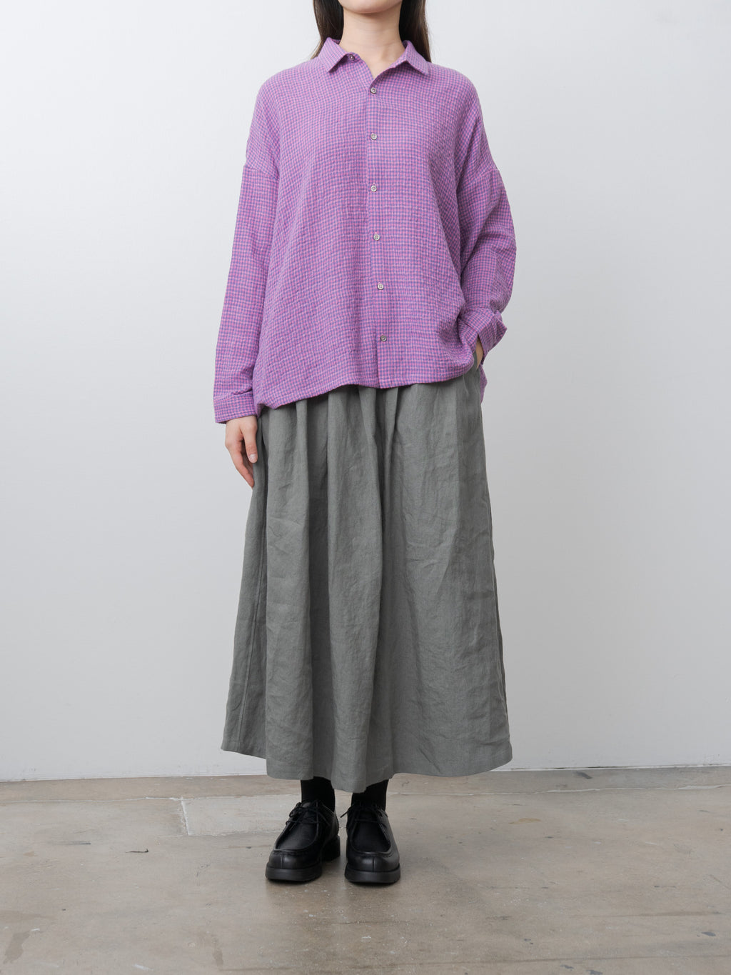 Linen Skirt - Khaki