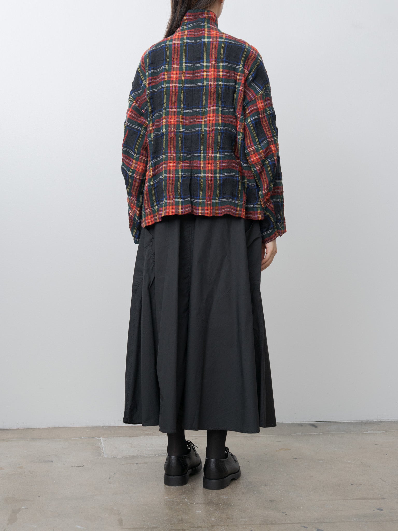 Typewriter Cotton Skirt - Black