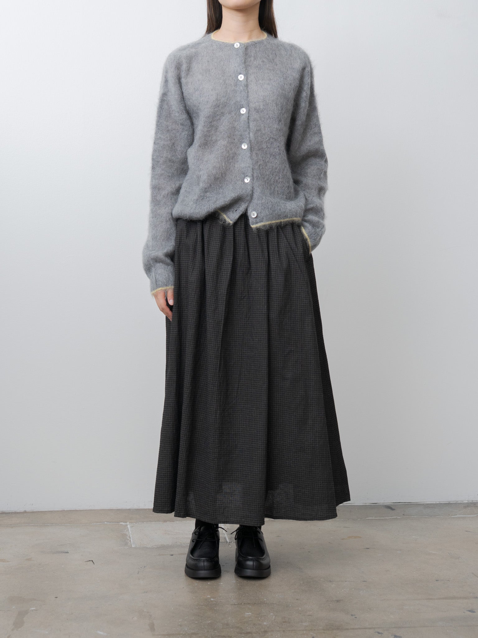Gingham SUMI Dyed Skirt - Check