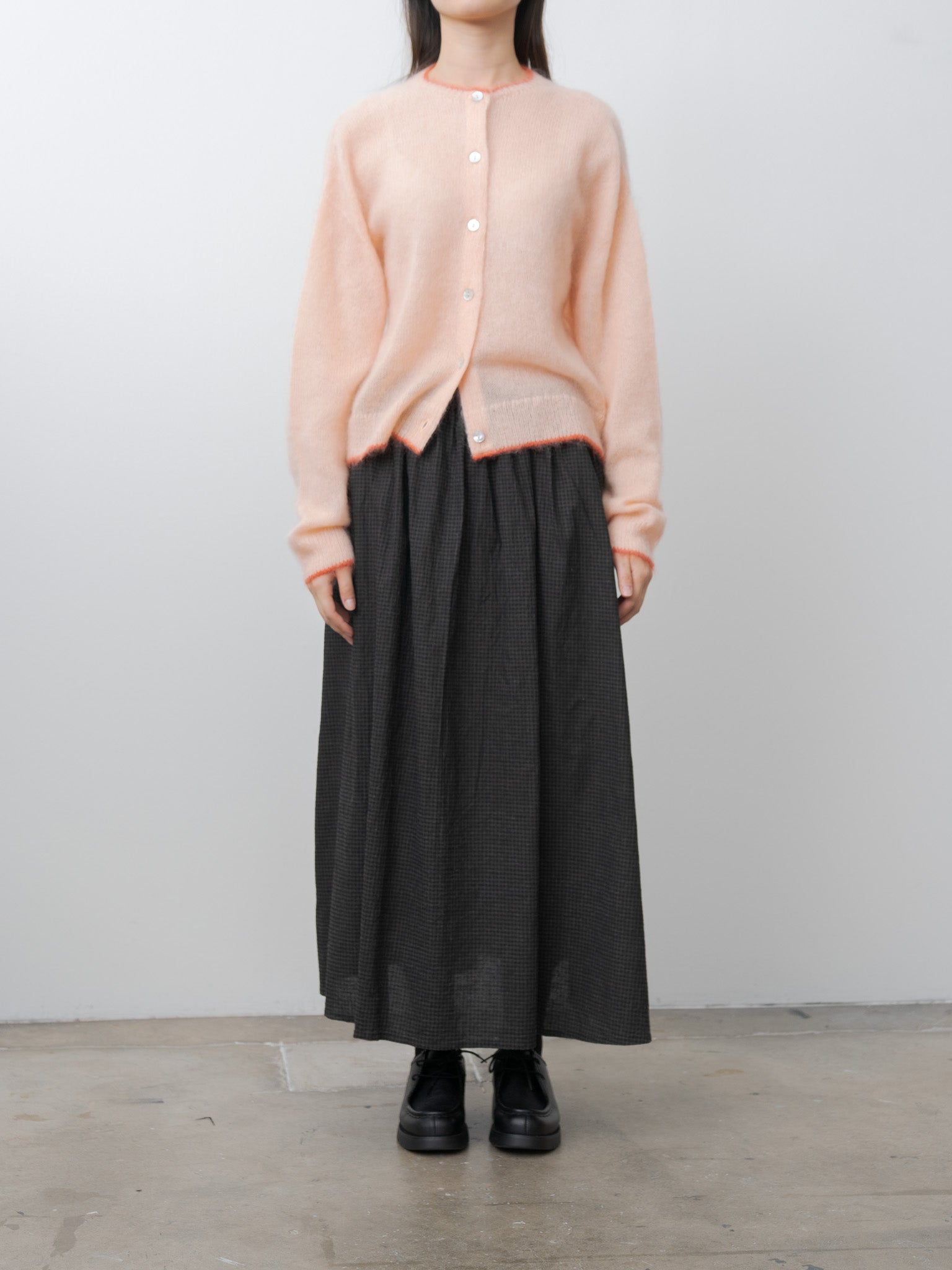 Mohair Cardigan - Pink x Orange