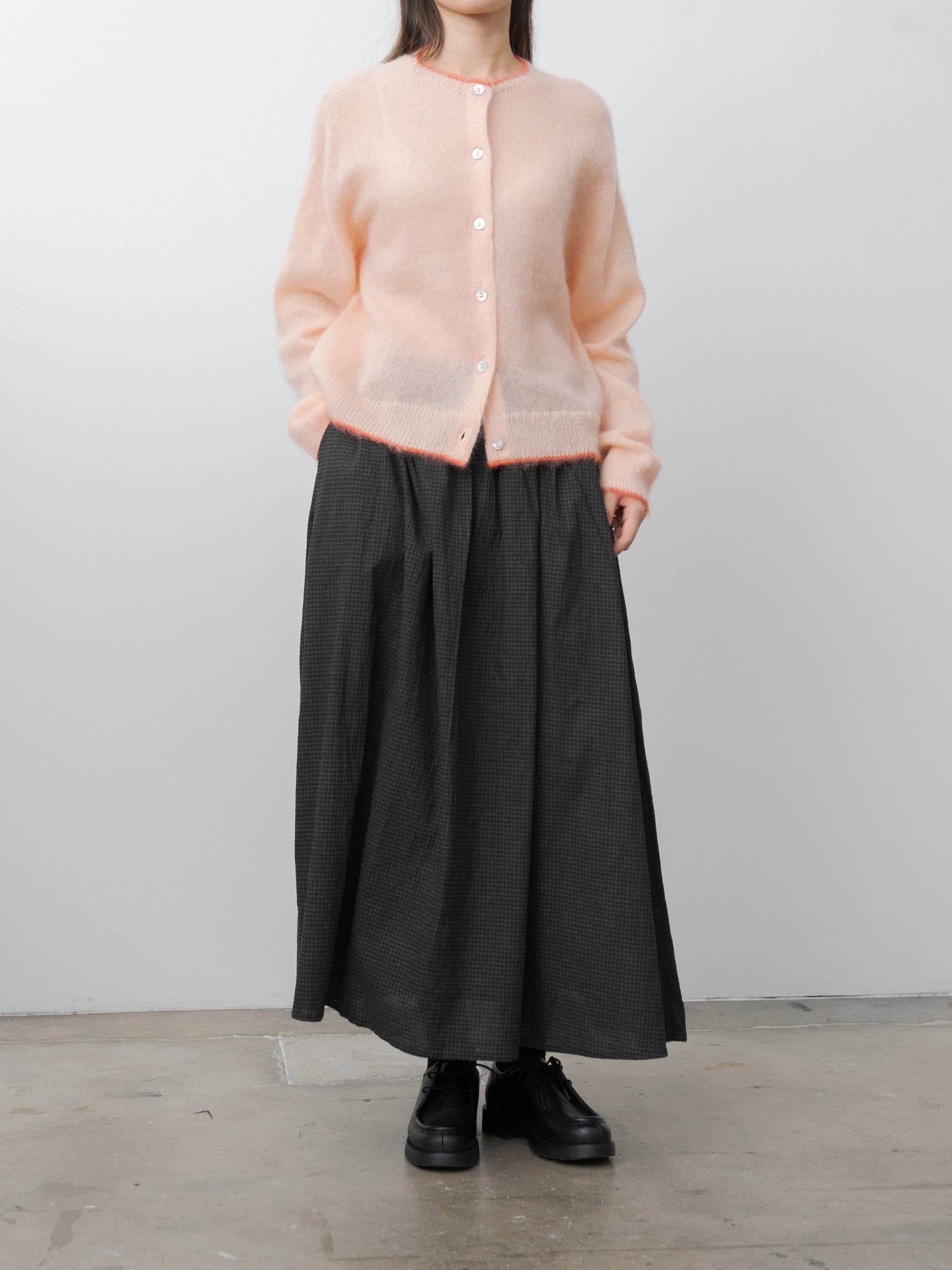 Mohair Cardigan - Pink x Orange