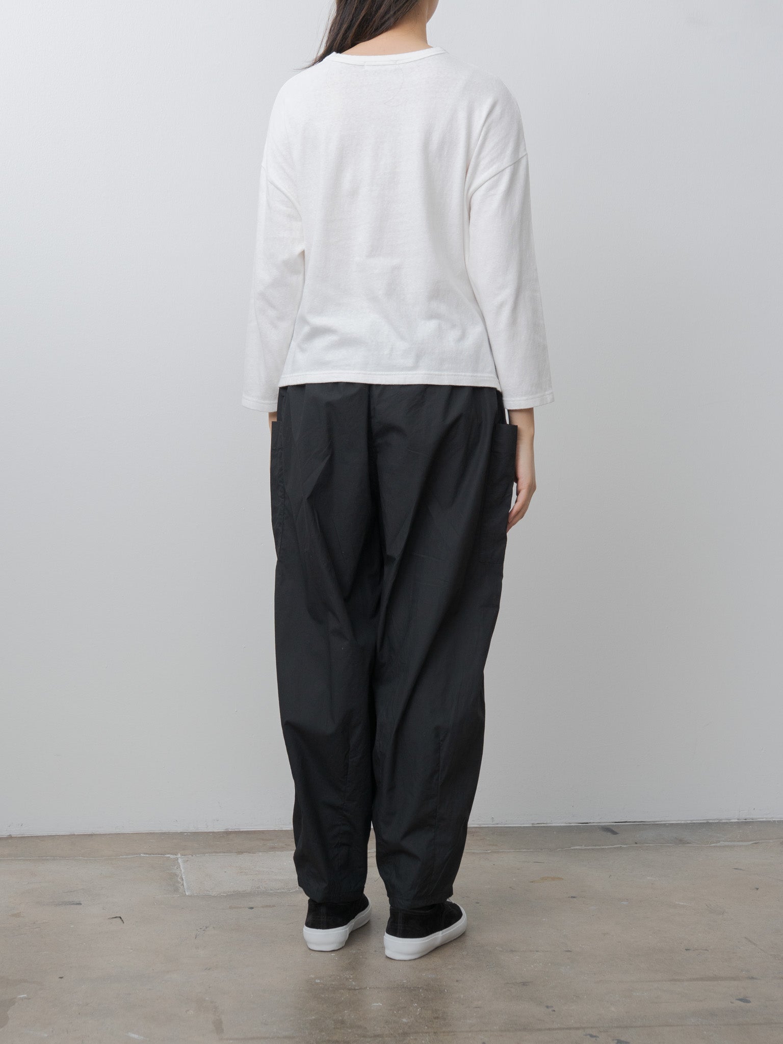 Typewriter Cotton Pants - Black
