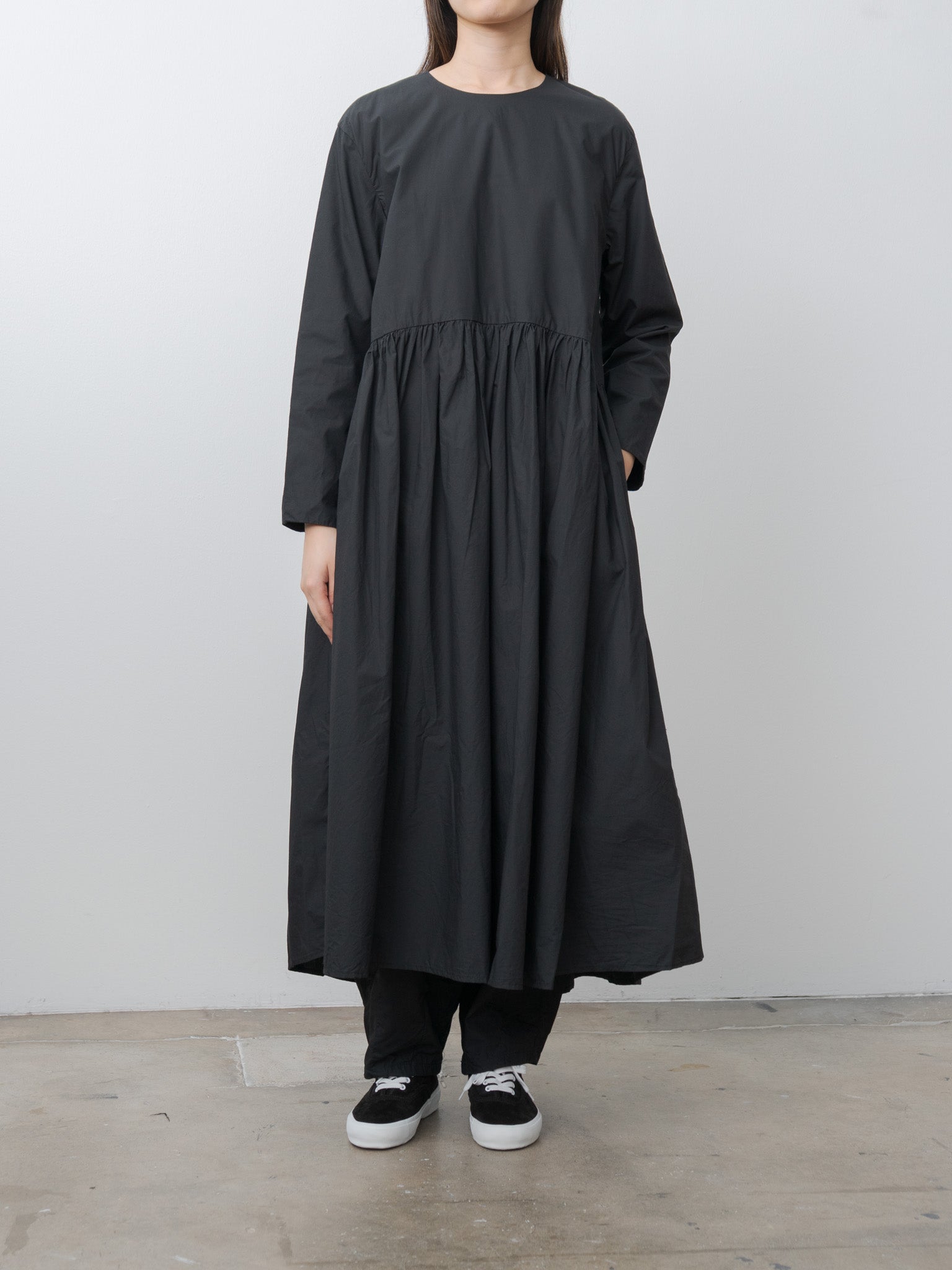 Typewriter Cotton Dress - Black