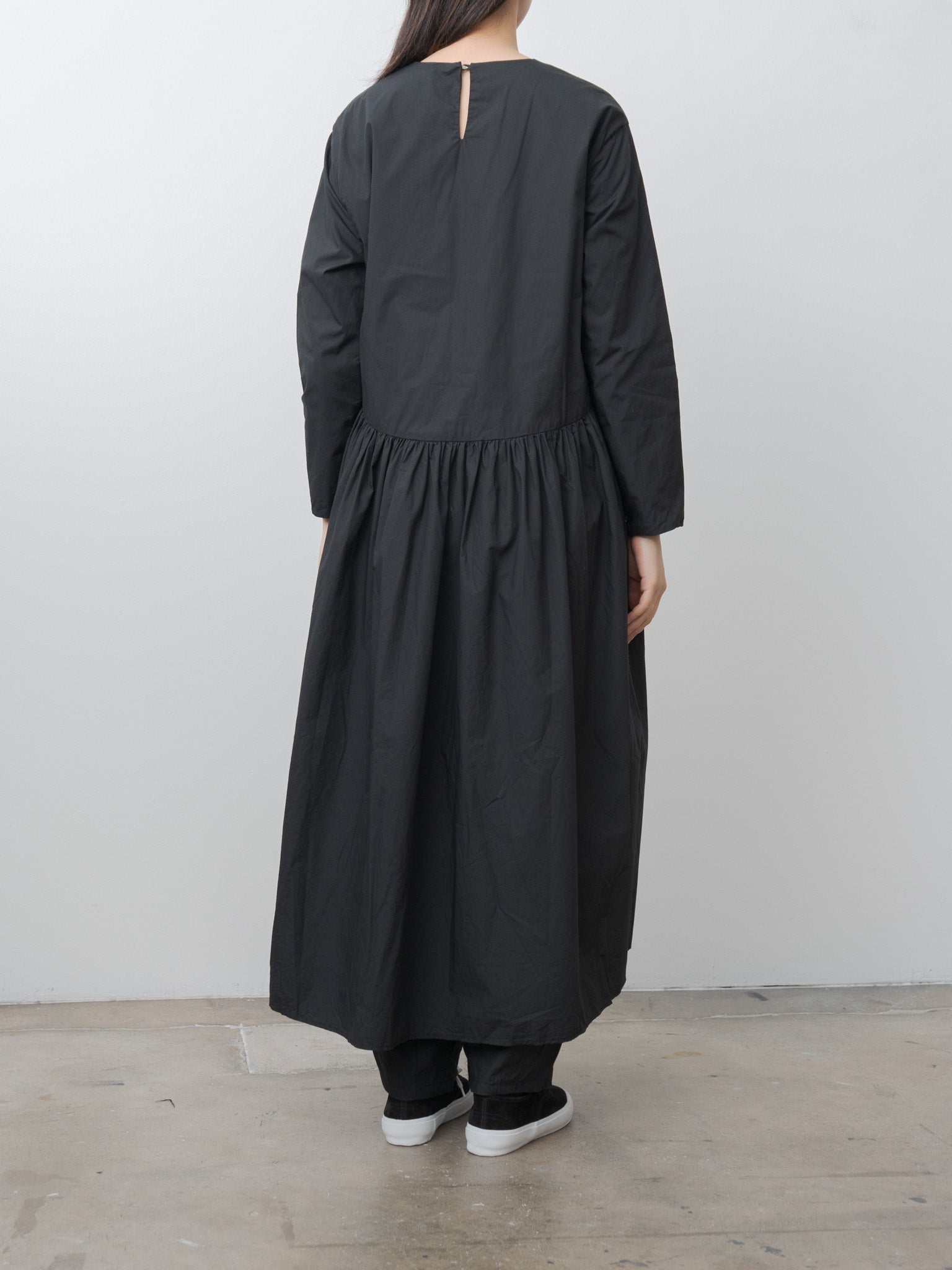 Typewriter Cotton Dress - Black