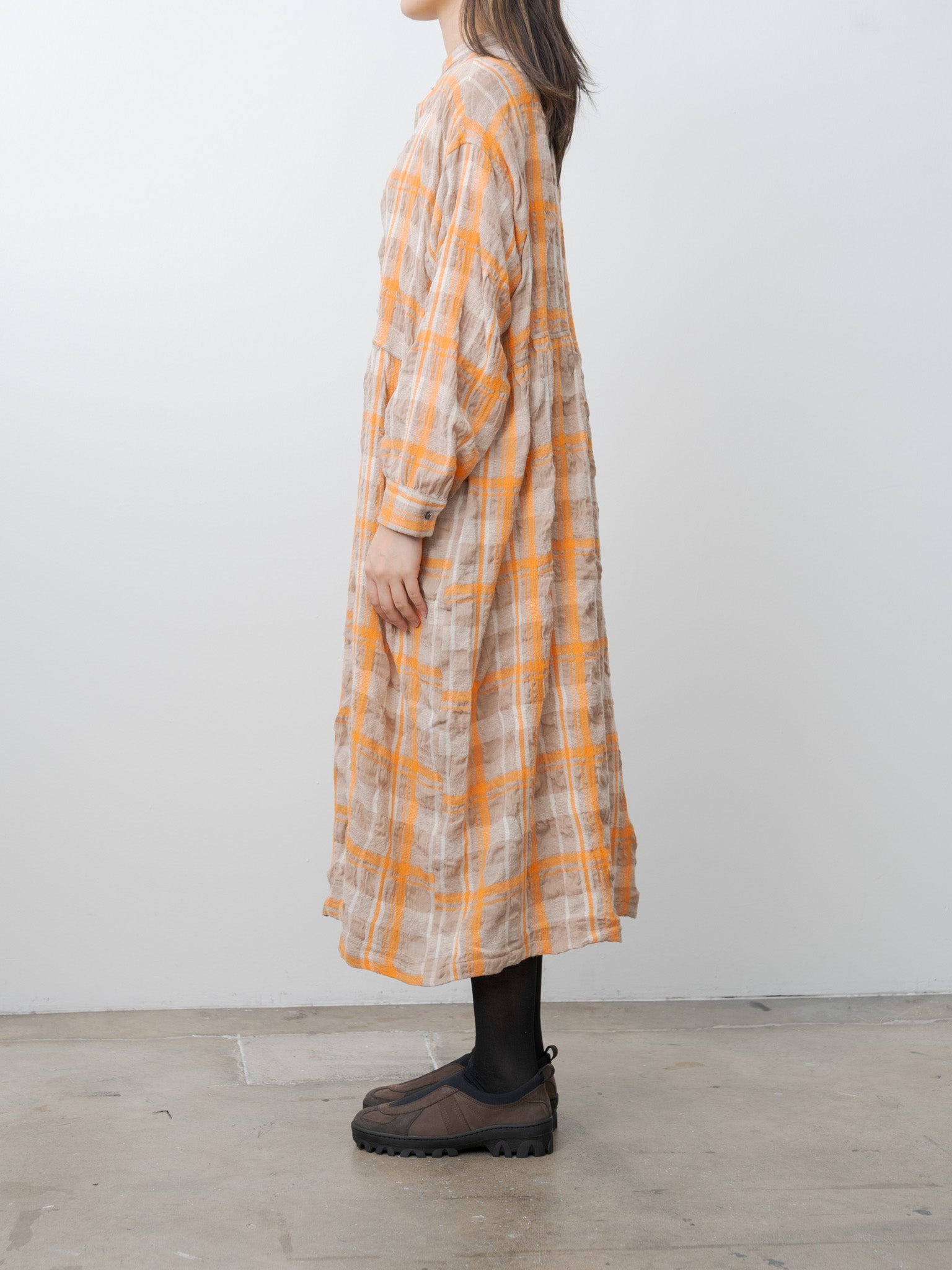C/W Tartan Dress - Orange