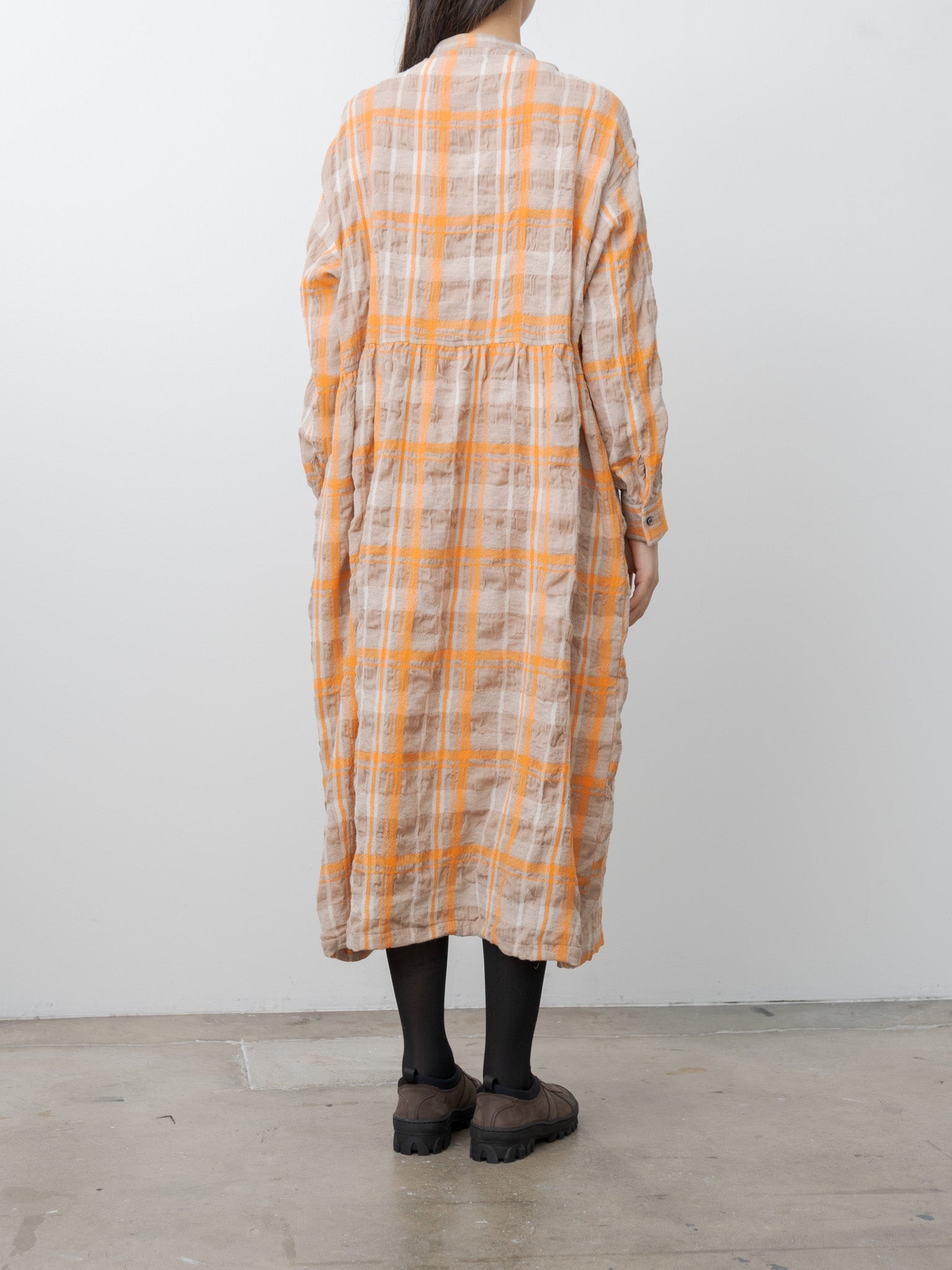C/W Tartan Dress - Orange
