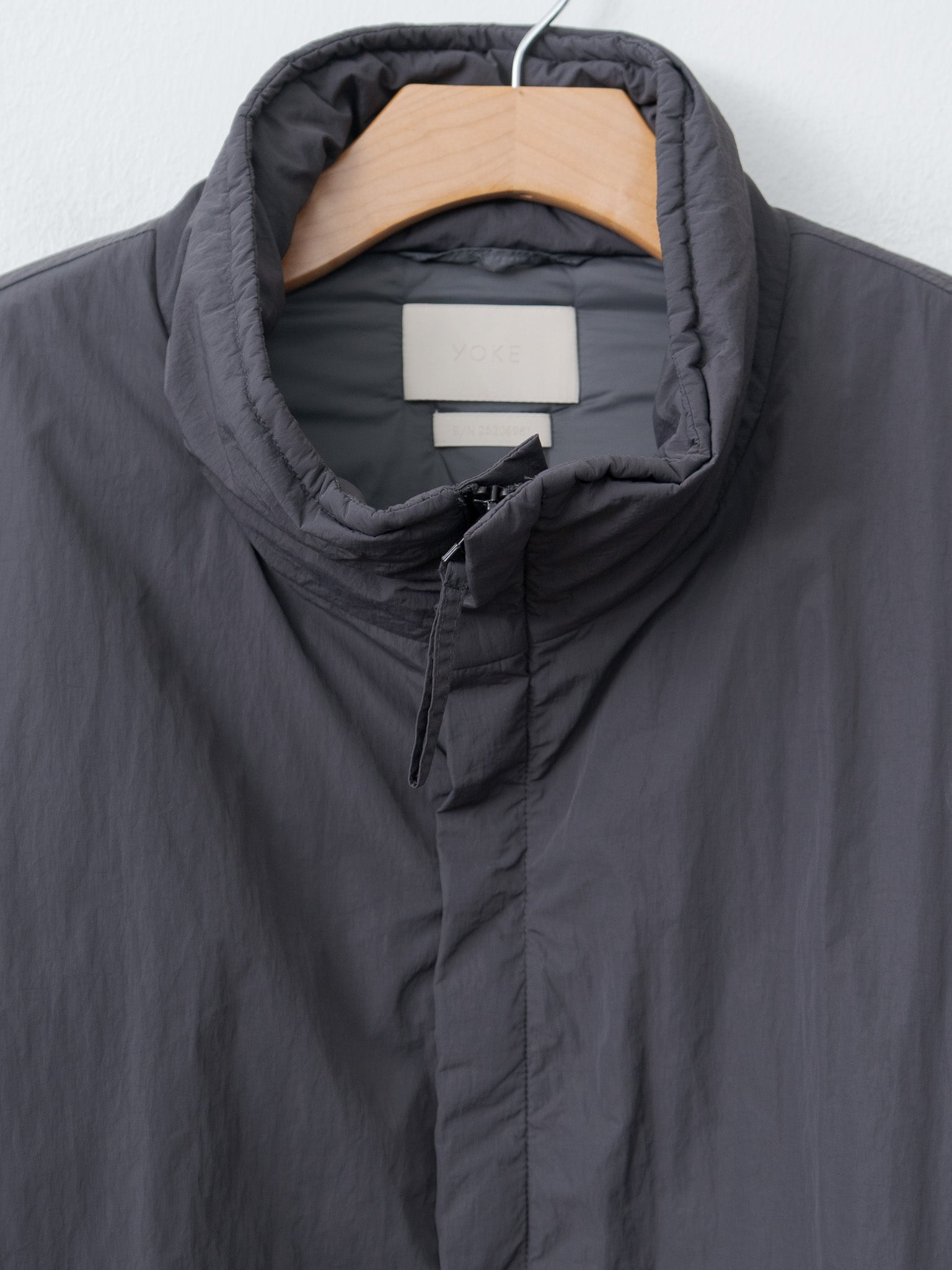 Nylon Puffer Blouson - Charcoal