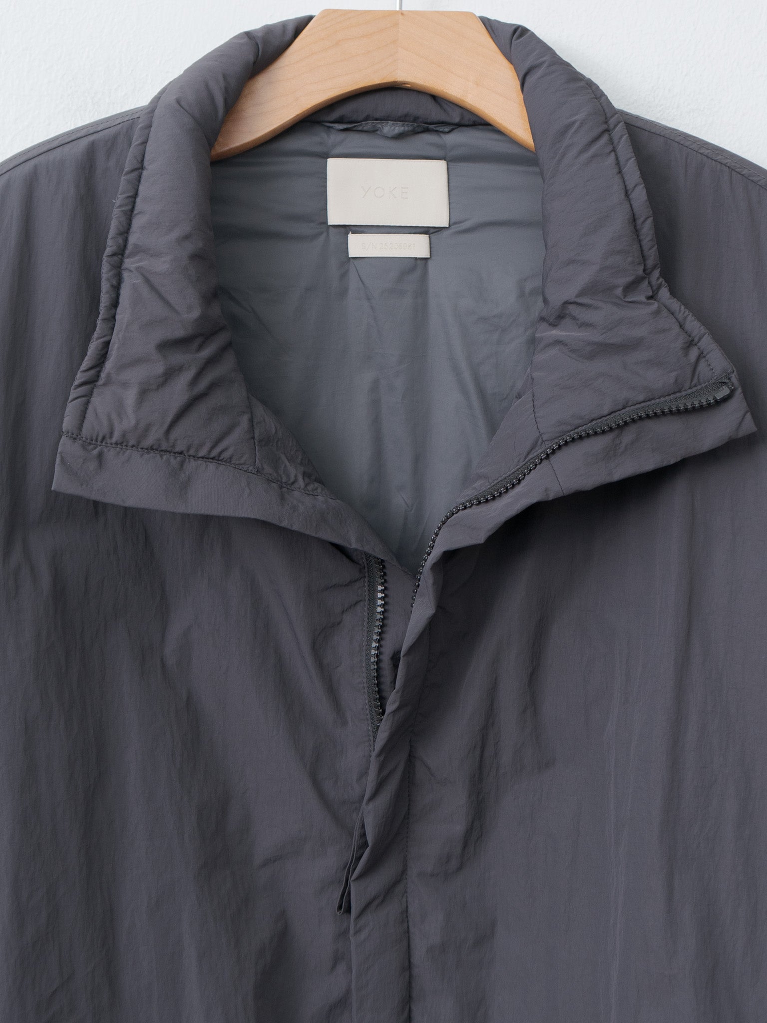 Nylon Puffer Blouson - Charcoal