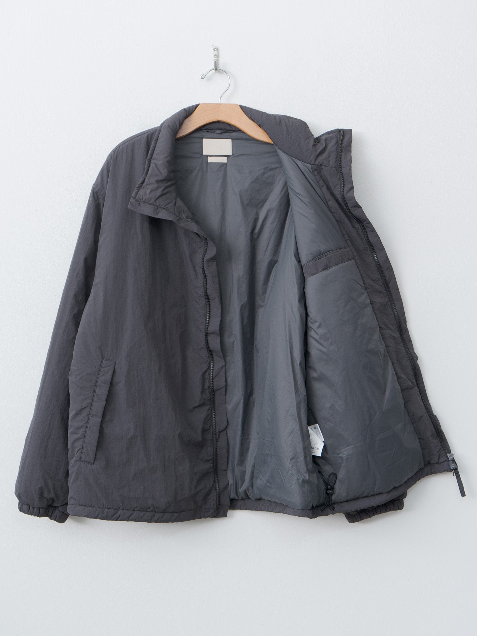 Nylon Puffer Blouson - Charcoal