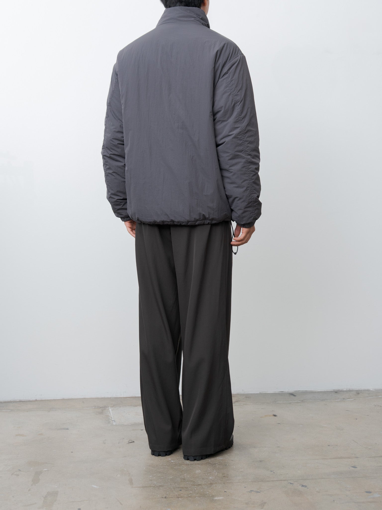 Nylon Puffer Blouson - Charcoal