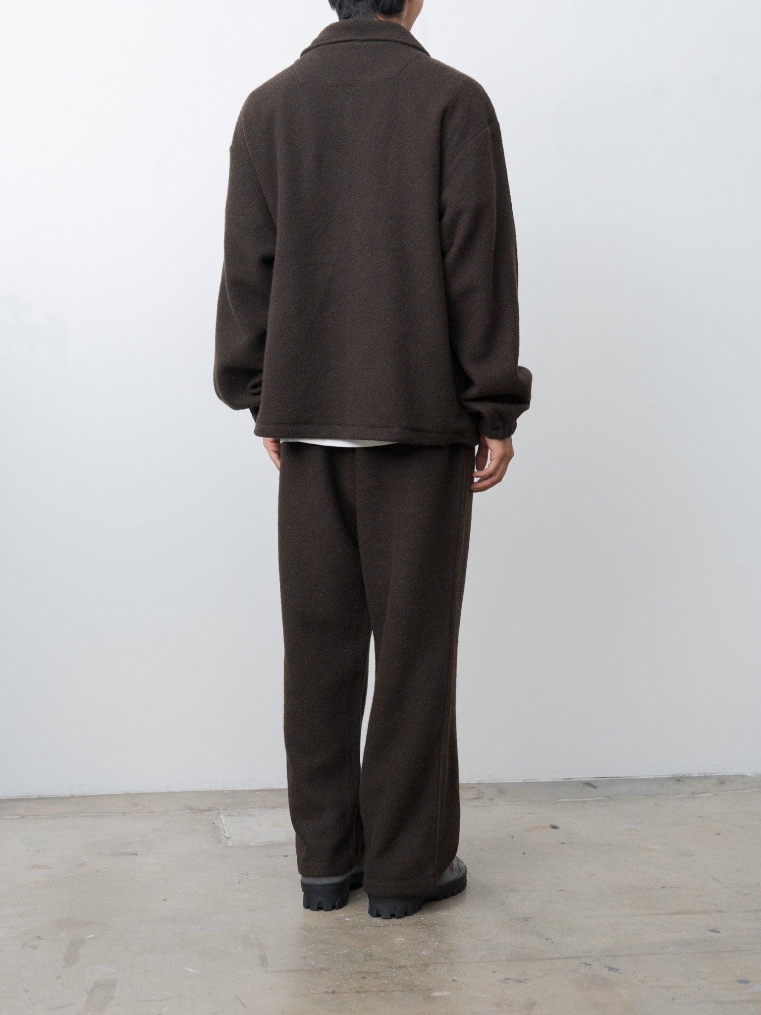 Wool Fleece Lounge Pants - Brown