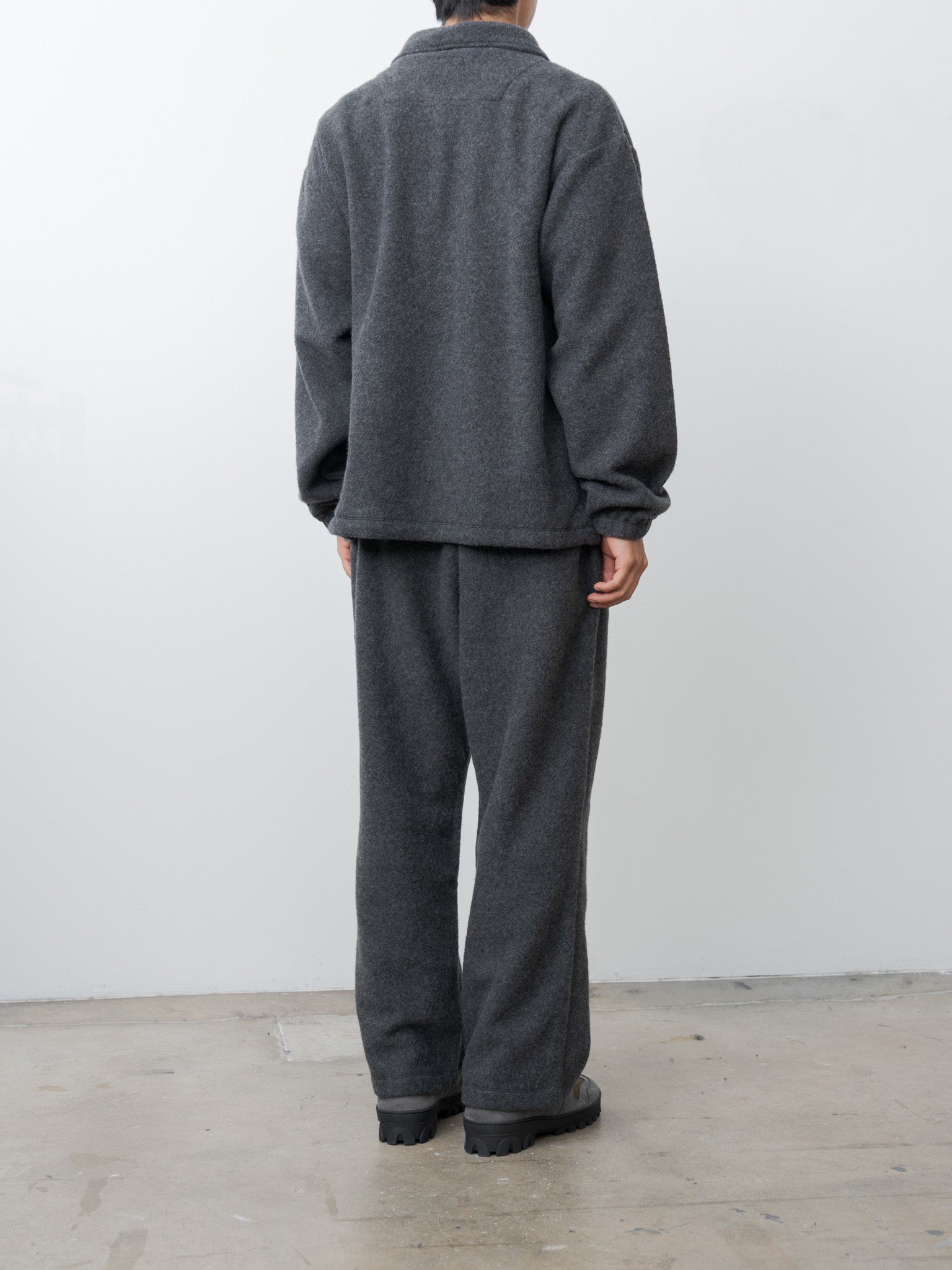Wool Fleece Lounge Pants - Charcoal