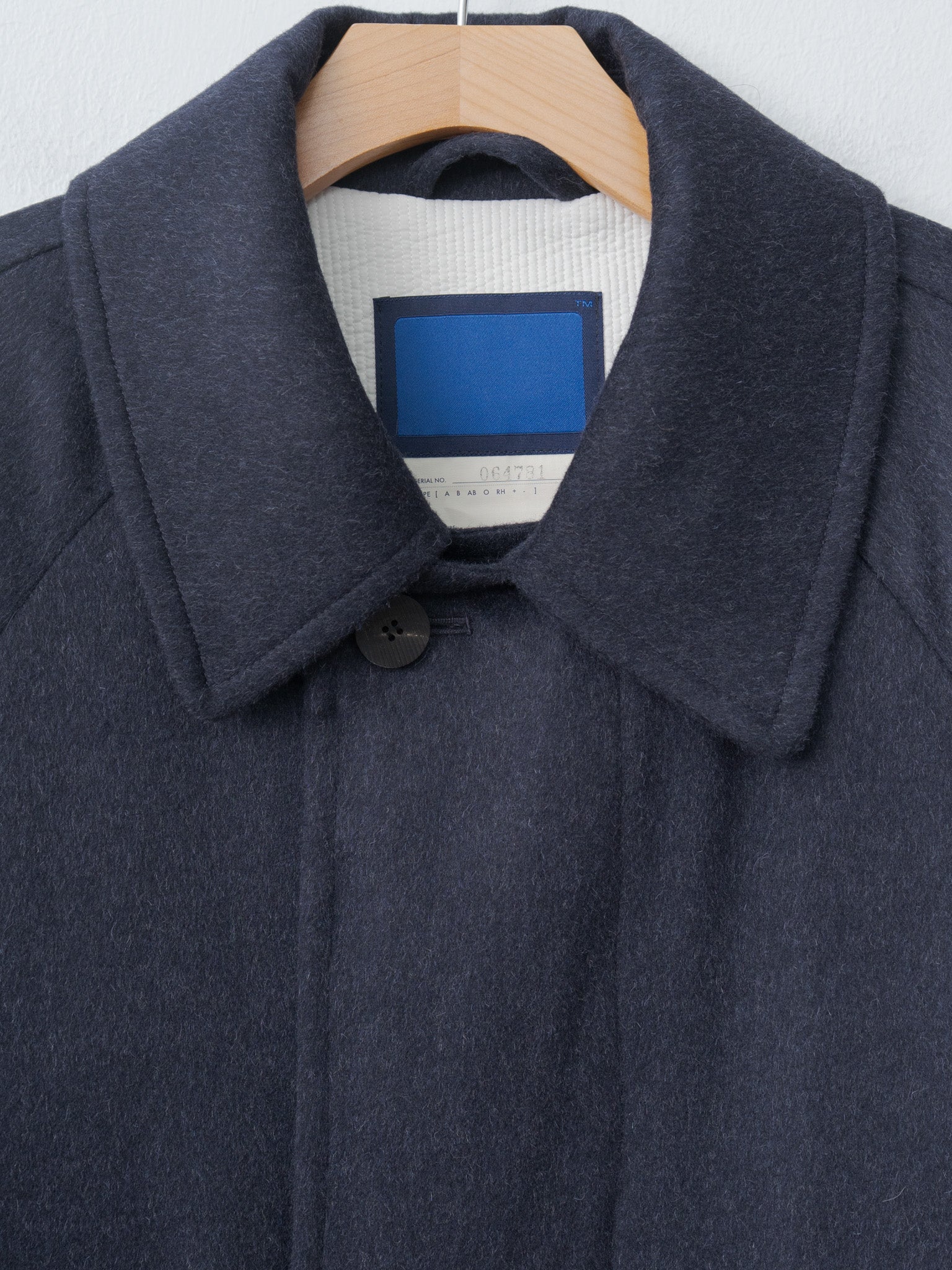 Austria Himalaya Loden Inverted Pleats Balmacaan Coat - Navy