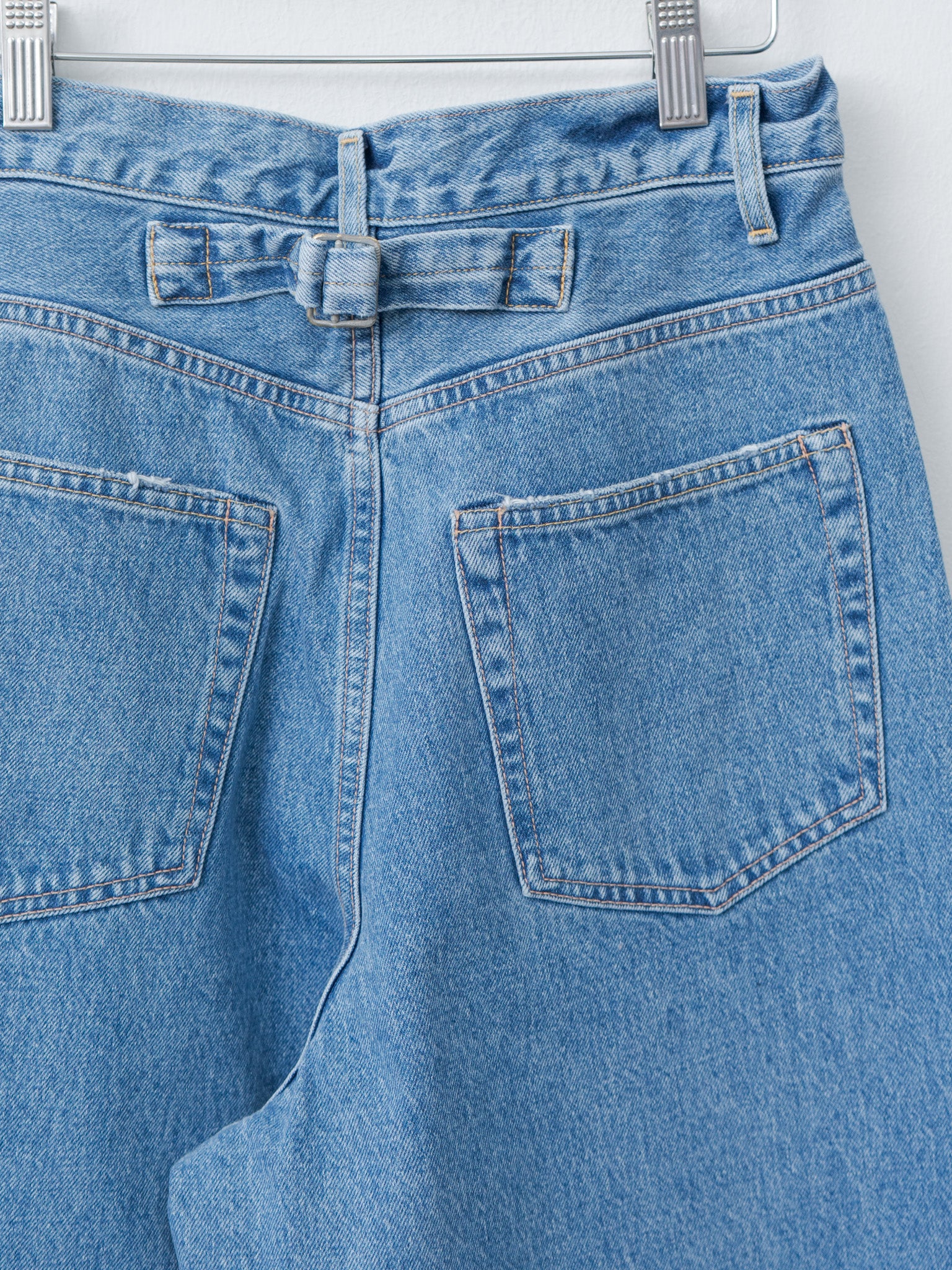 13.5oz High Waist Wide Denim - Indigo