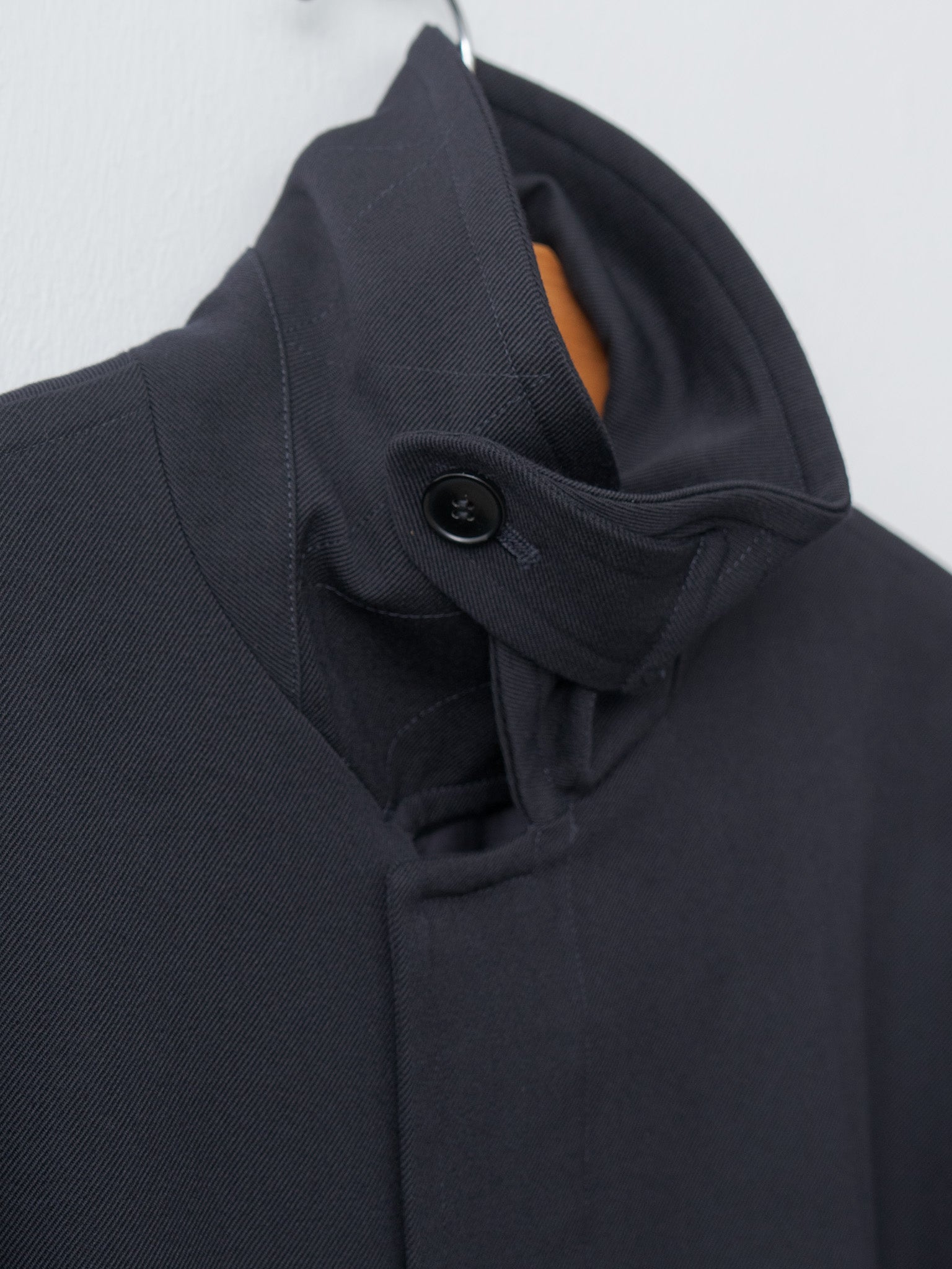 Wool Gaba Zip Coat - Navy