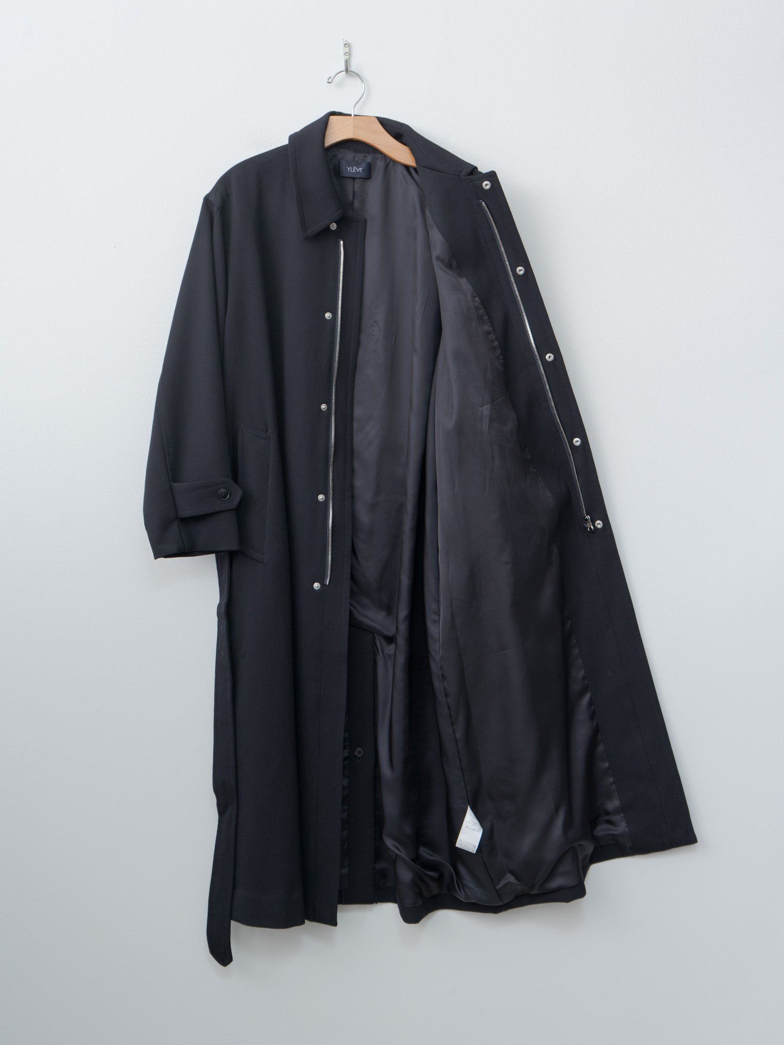 Wool Gaba Zip Coat - Navy