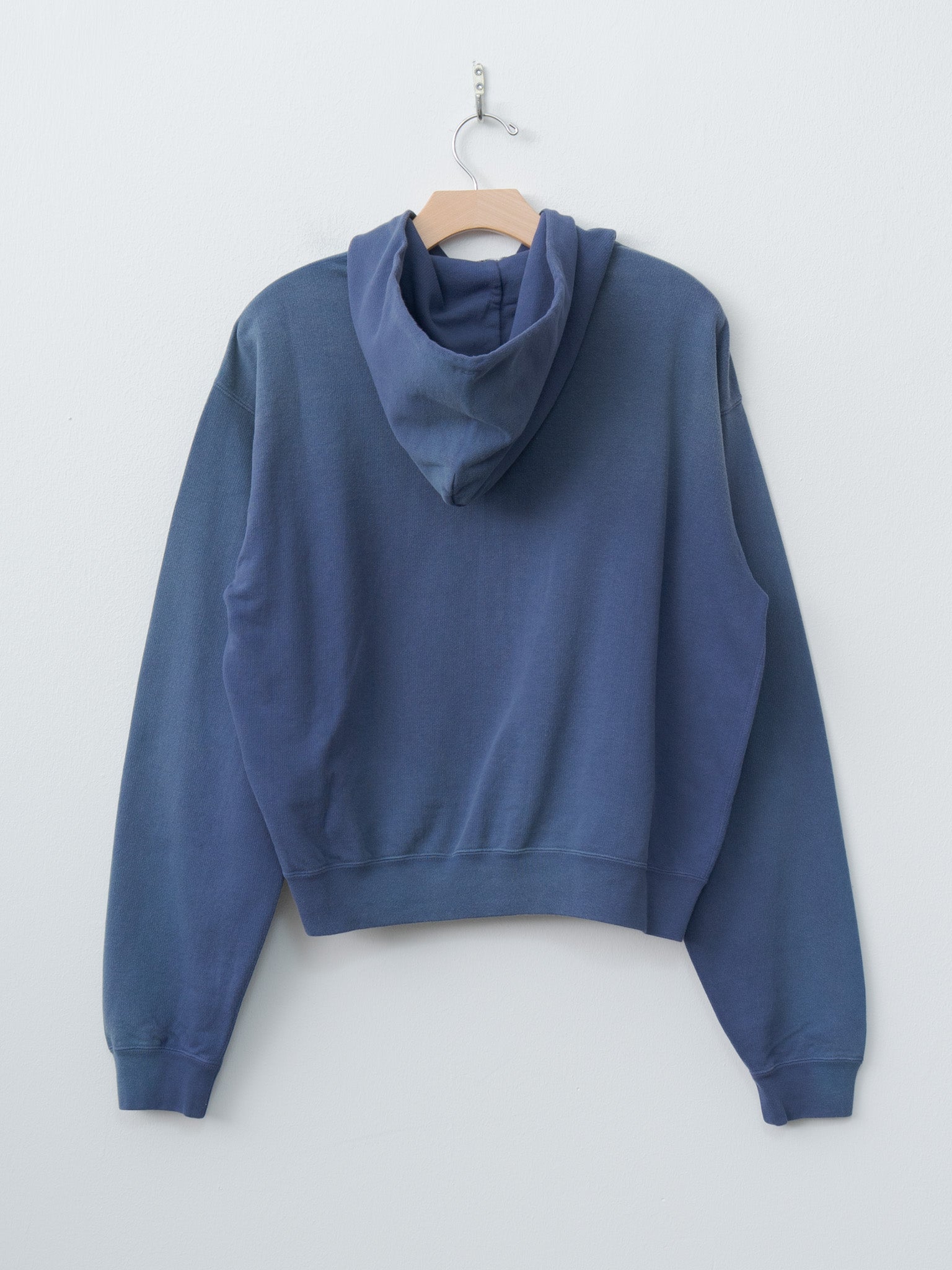 Product Dyed Pima Light Sweat Zip Parka - Light Navy