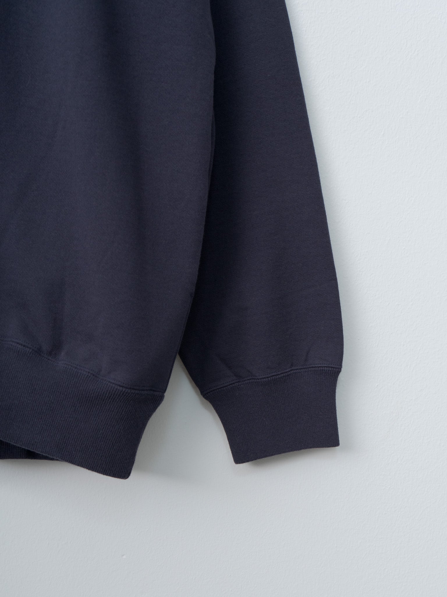 Organic Cotton Heavy Weight Fleece Blouson - Navy