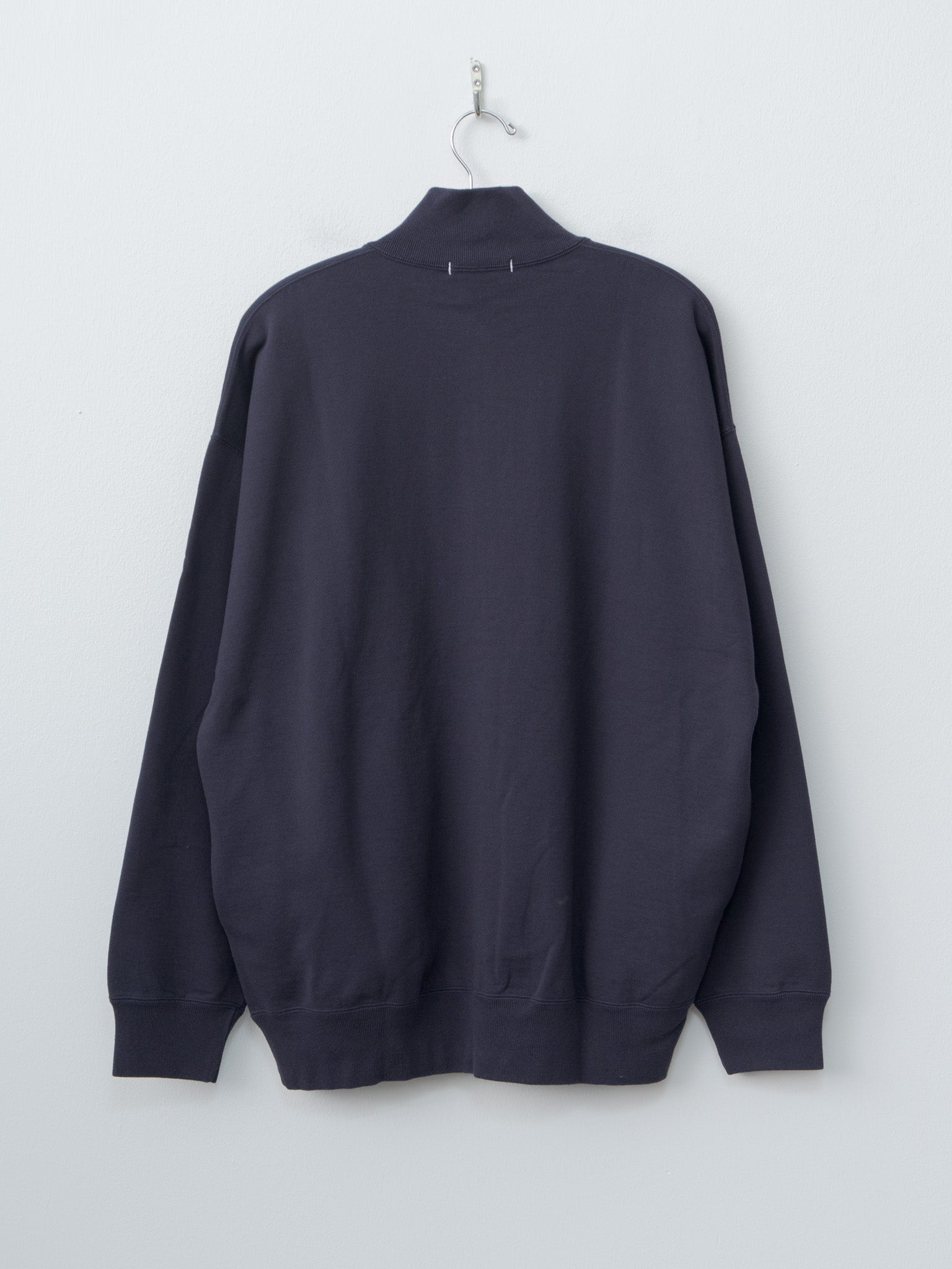 Organic Cotton Heavy Weight Fleece Blouson - Navy