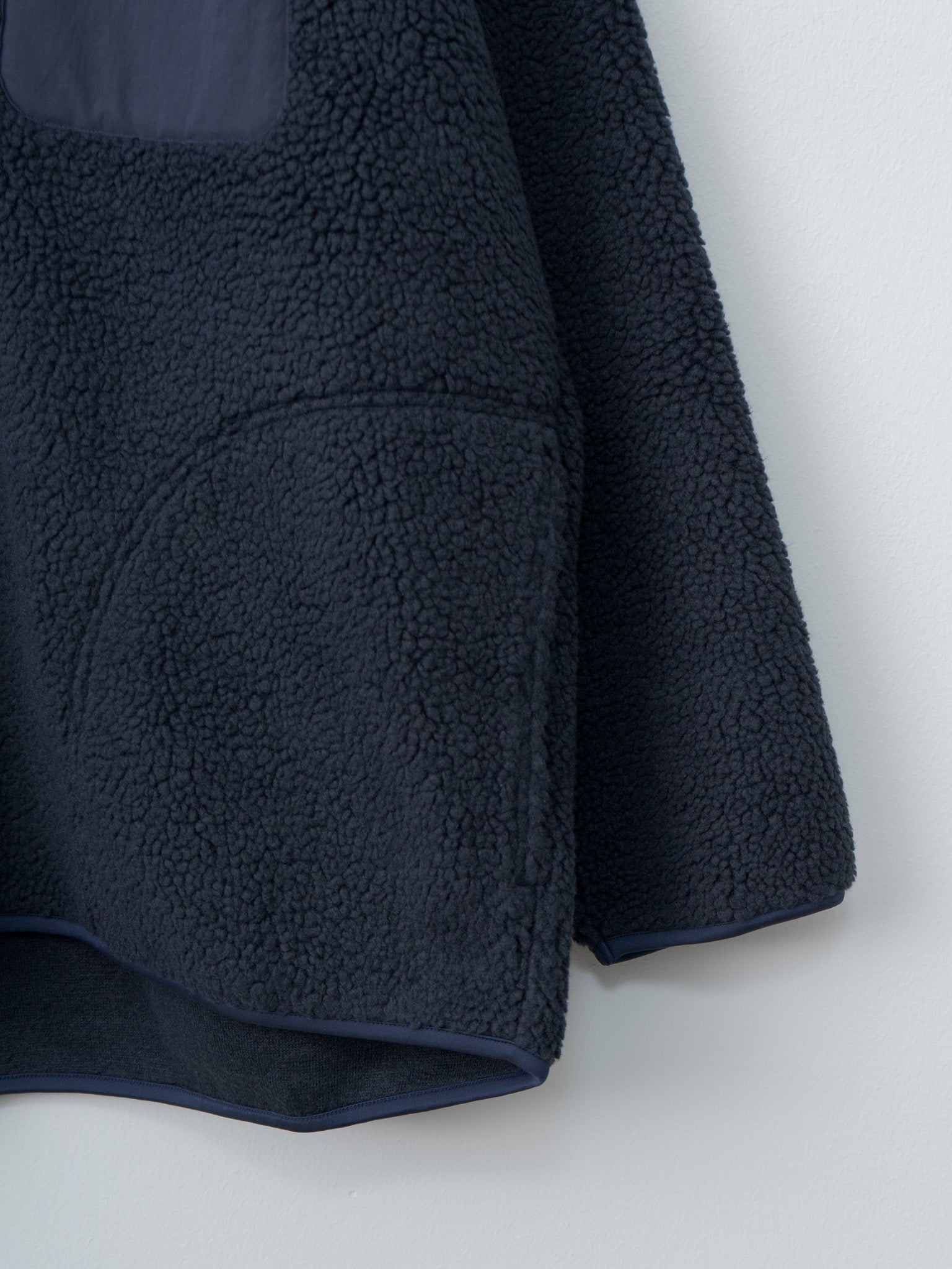 Recycled Polyester Boa Blouson - Navy