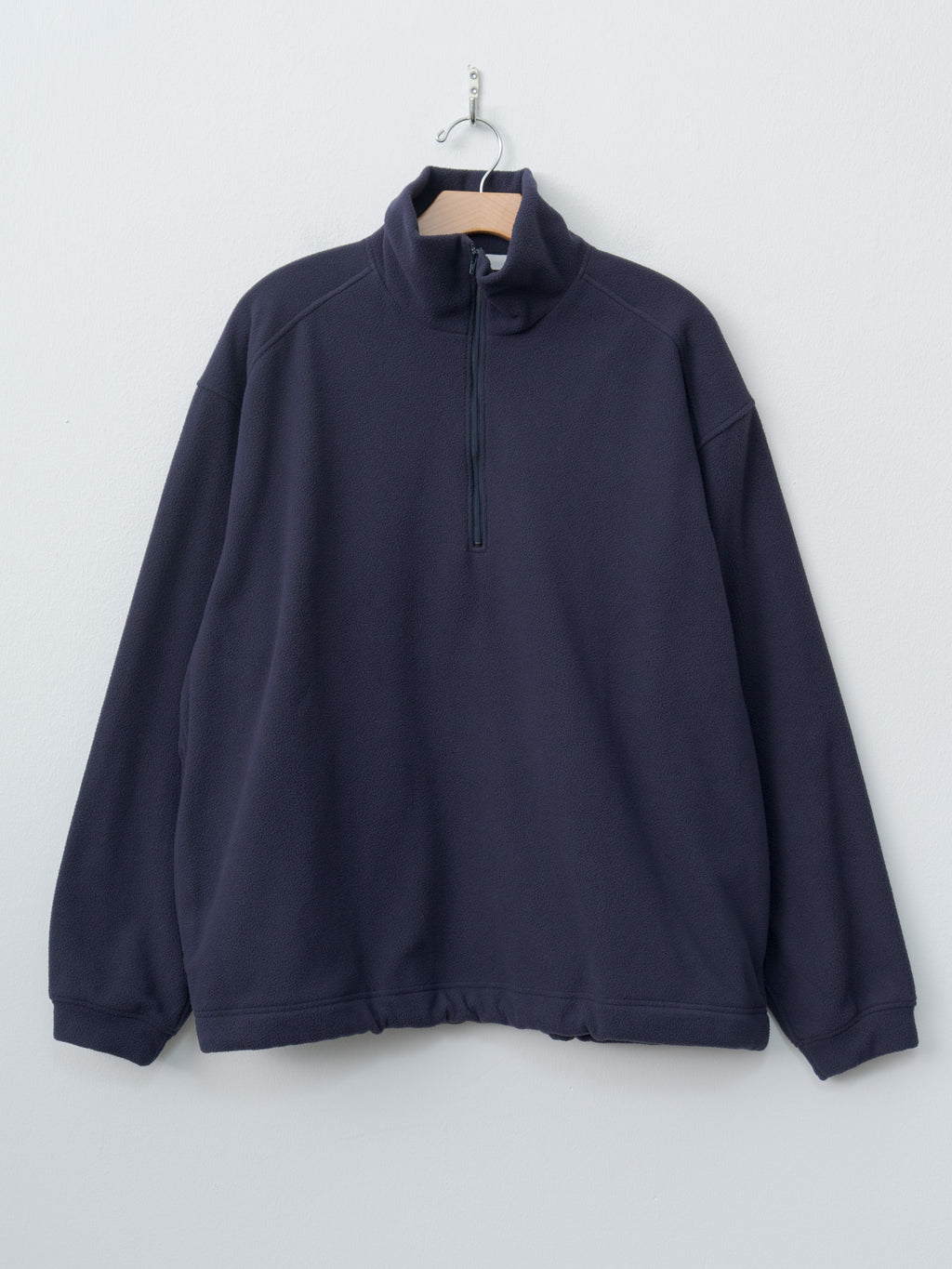 Recycle Polyester Fleece Half Zip P/O - Navy