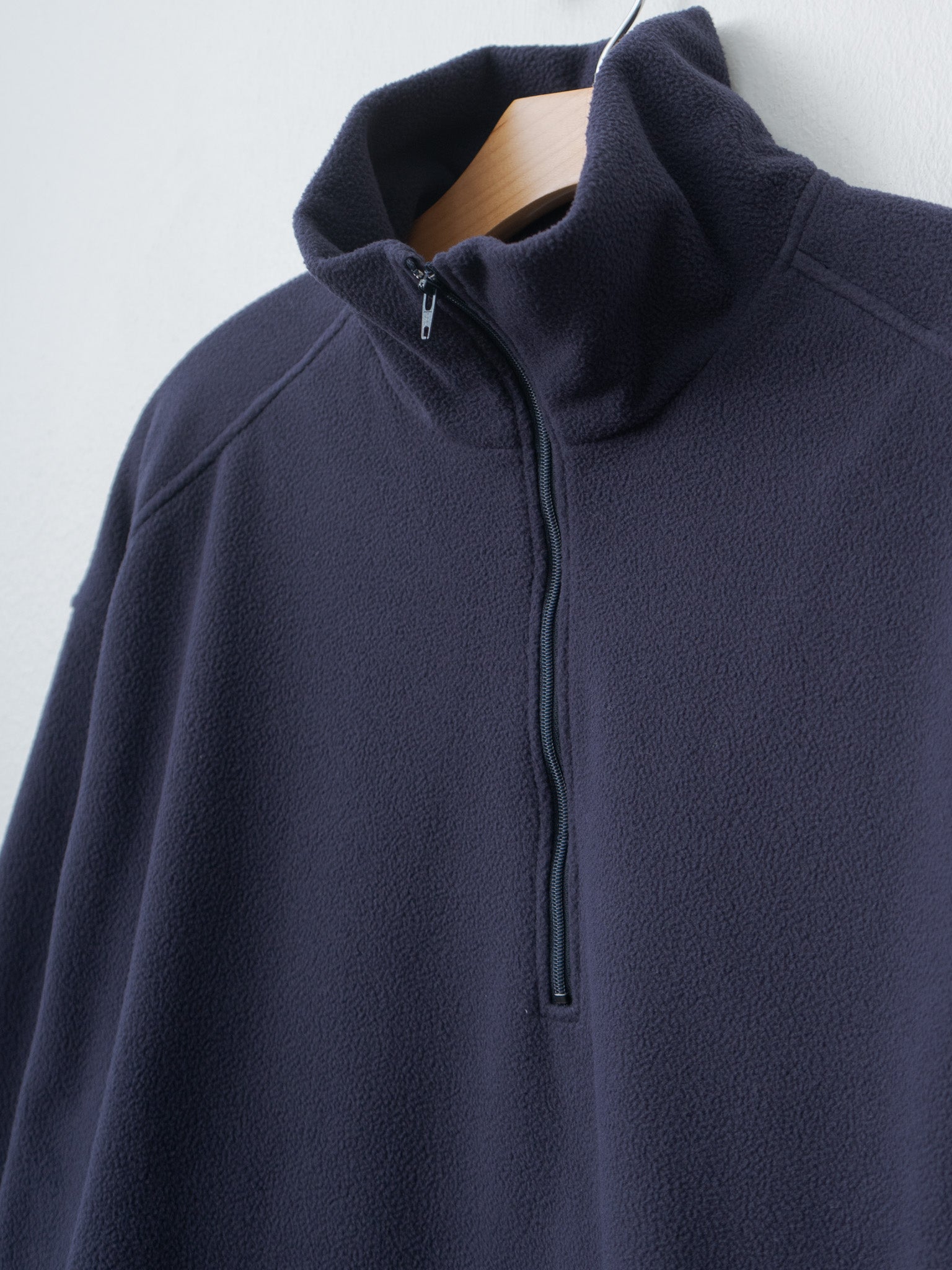 Recycle Polyester Fleece Half Zip P/O - Navy