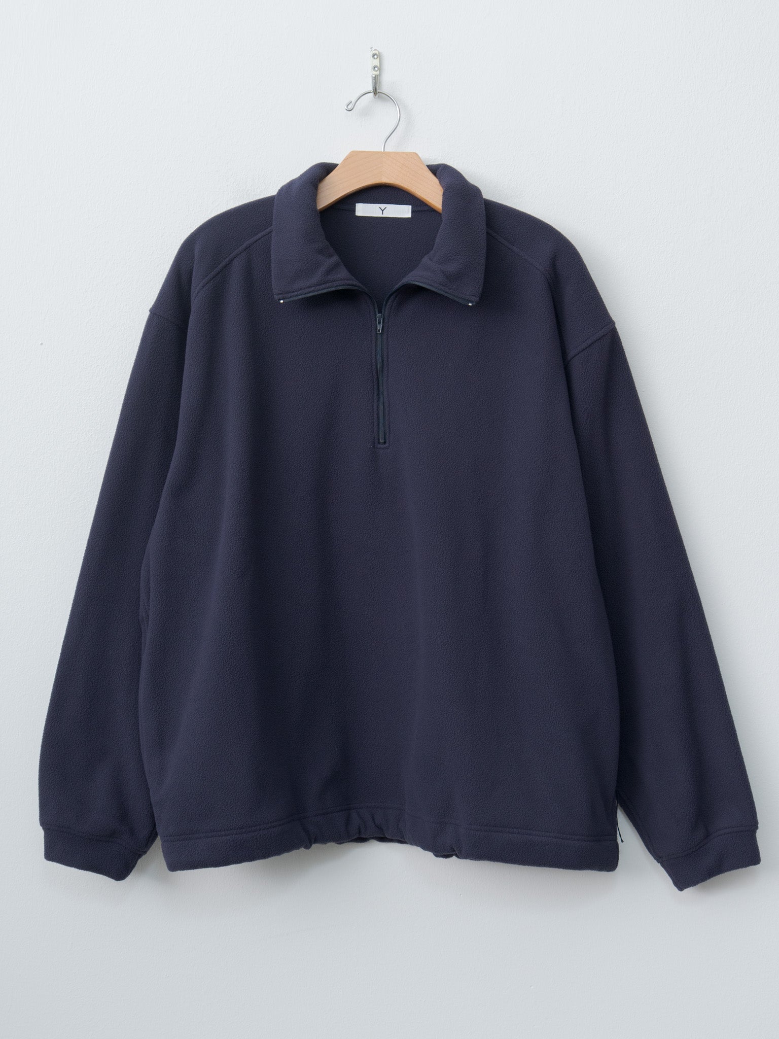 Recycle Polyester Fleece Half Zip P/O - Navy