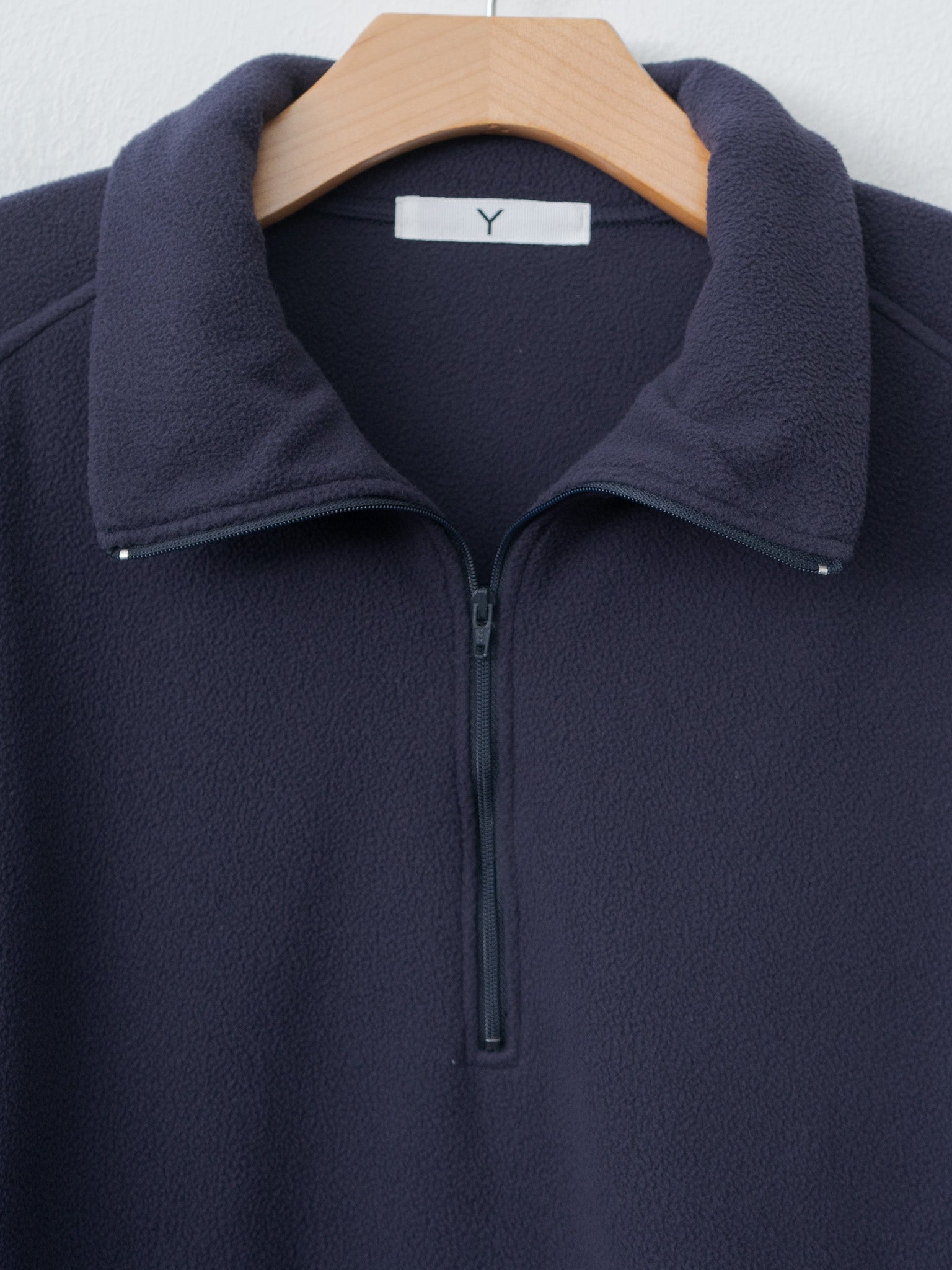 Recycle Polyester Fleece Half Zip P/O - Navy