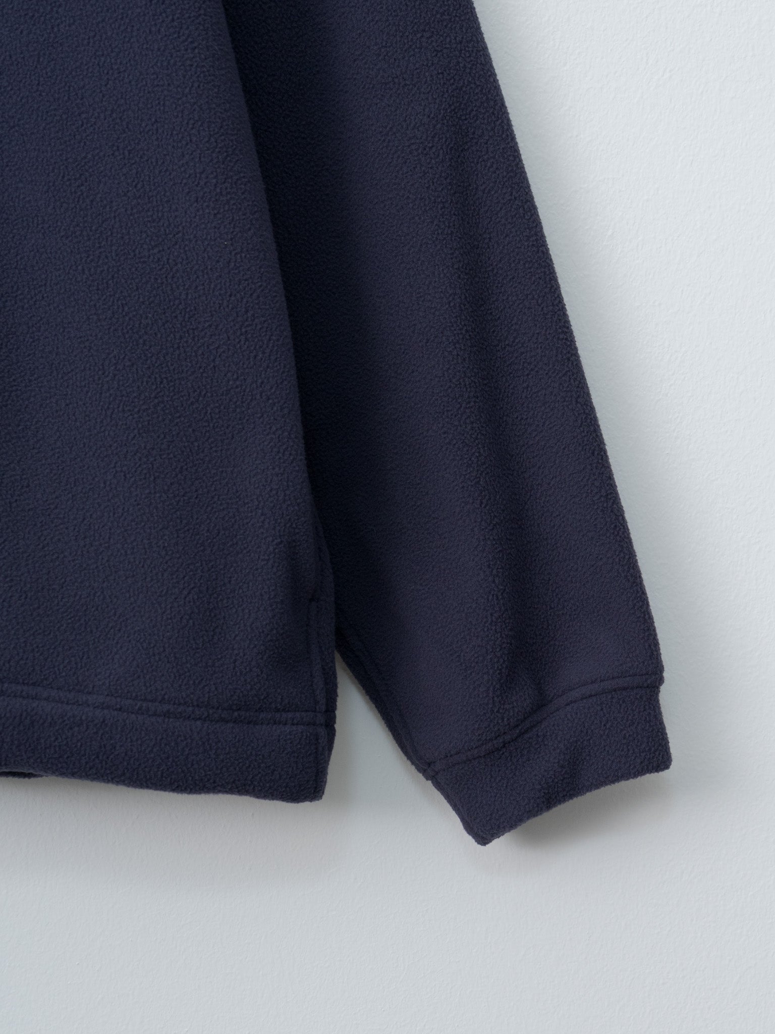 Recycle Polyester Fleece Half Zip P/O - Navy