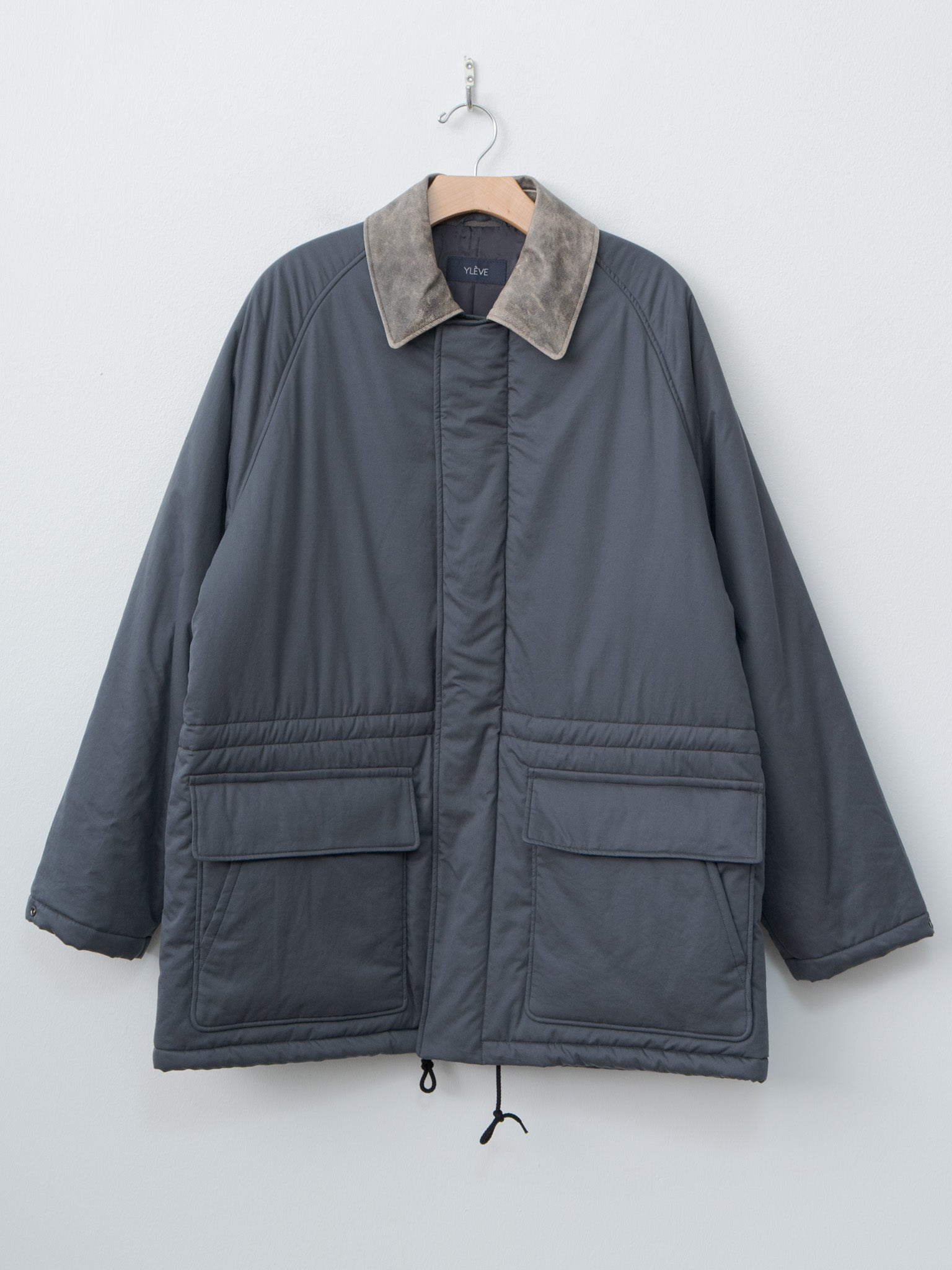 Finx Cotton Padding Coat - Smokey Navy