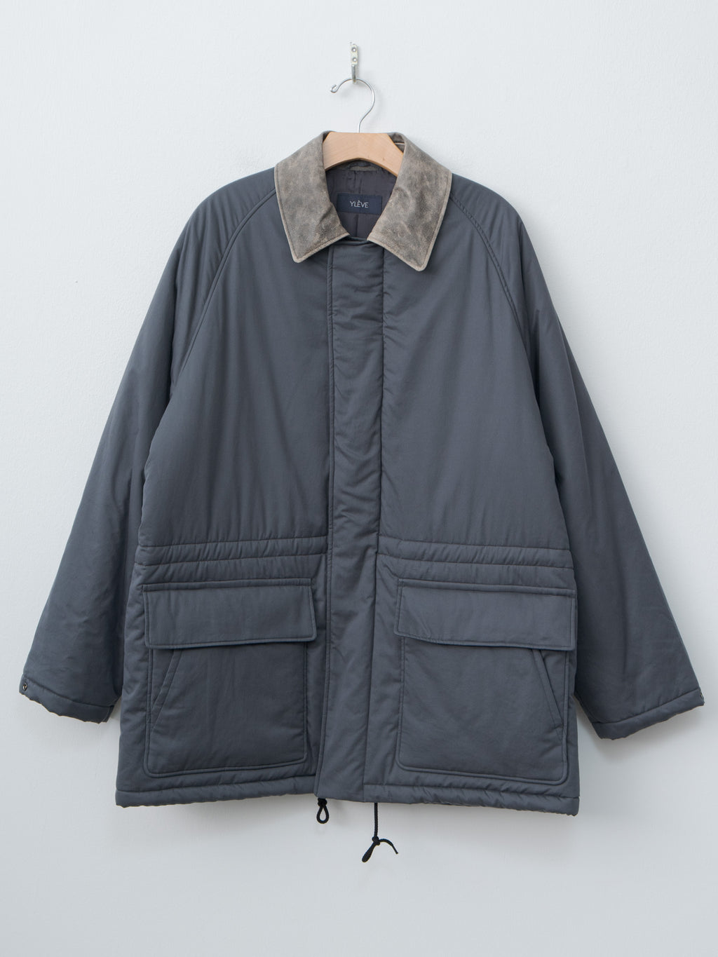 Finx Cotton Padding Coat - Smokey Navy
