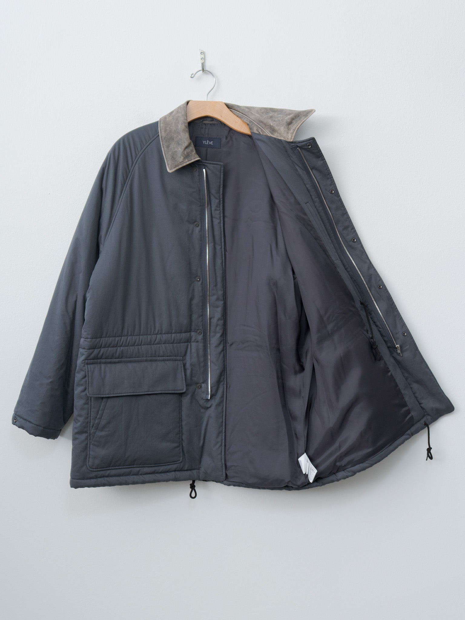 Finx Cotton Padding Coat - Smokey Navy