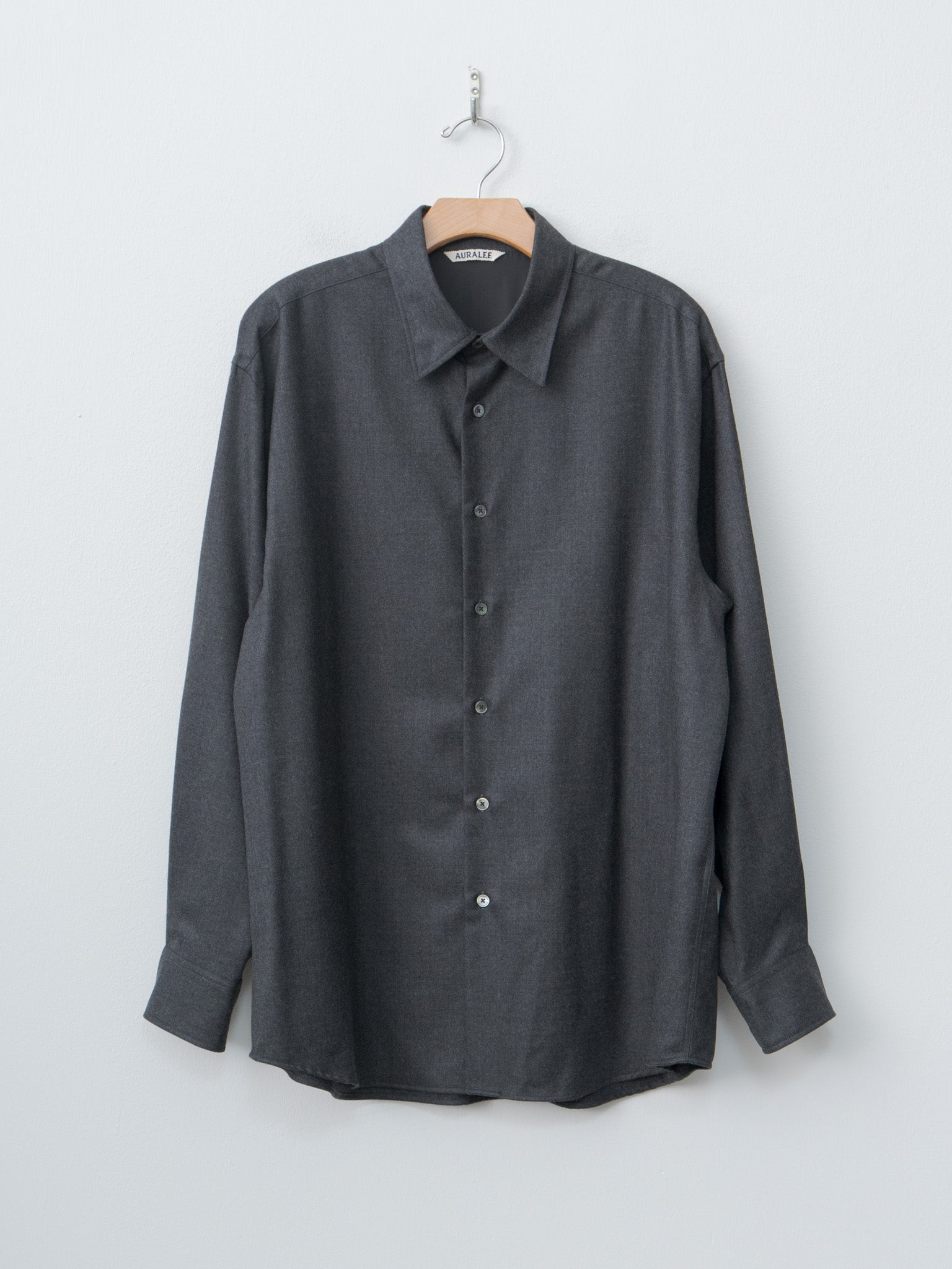 Super Light Wool Shirt - Top Charcoal