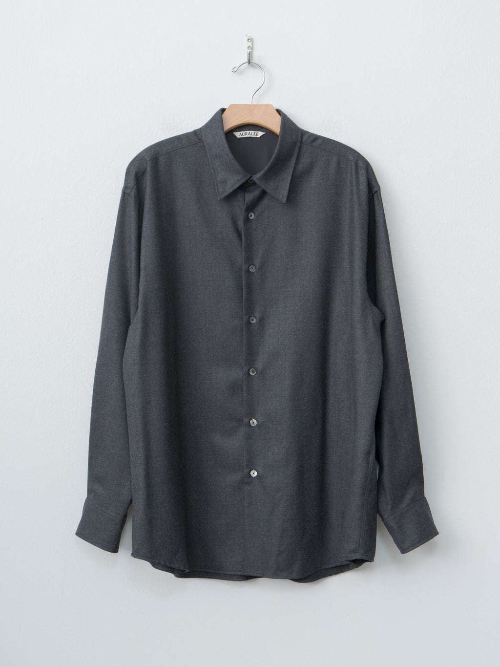 Super Light Wool Shirt - Top Charcoal