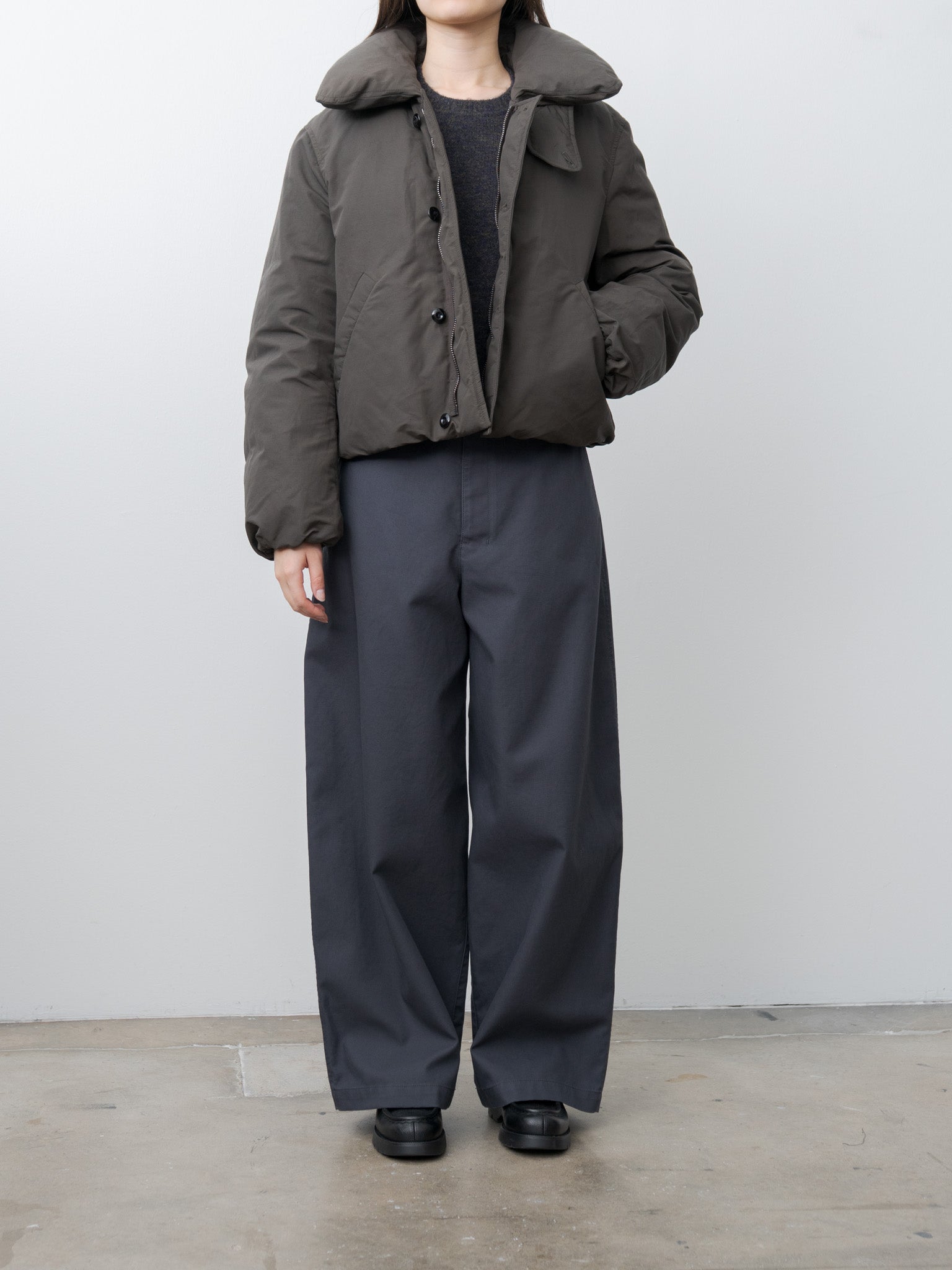 Short Puffer Blouson - Dark Espresso