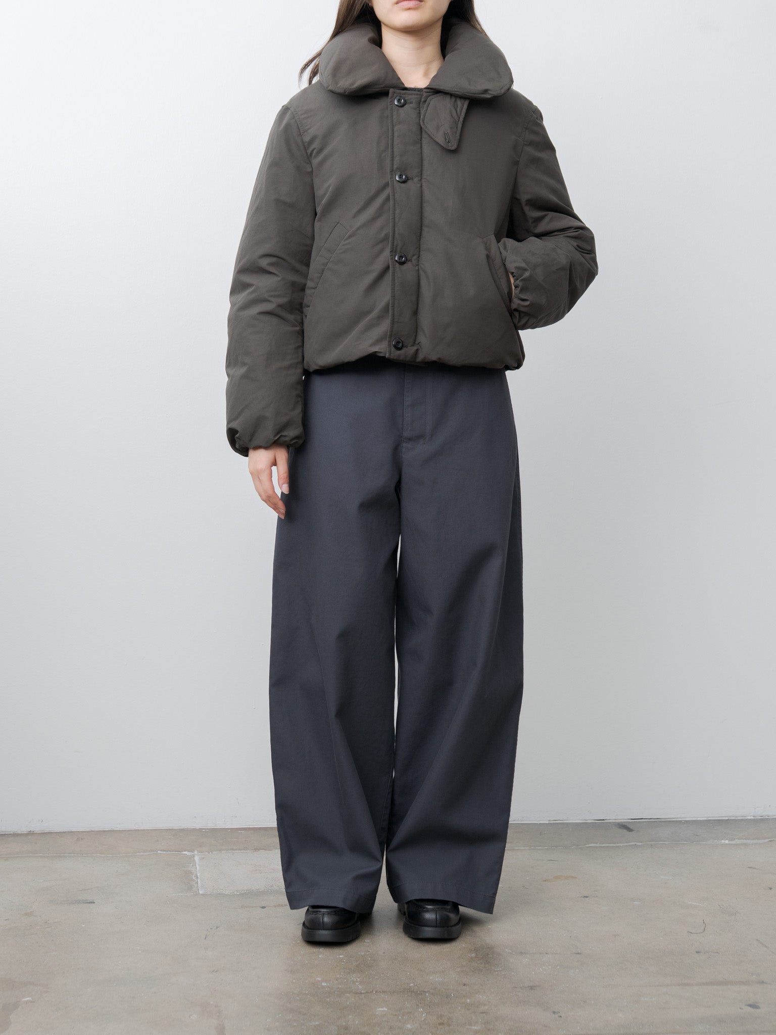 Short Puffer Blouson - Dark Espresso