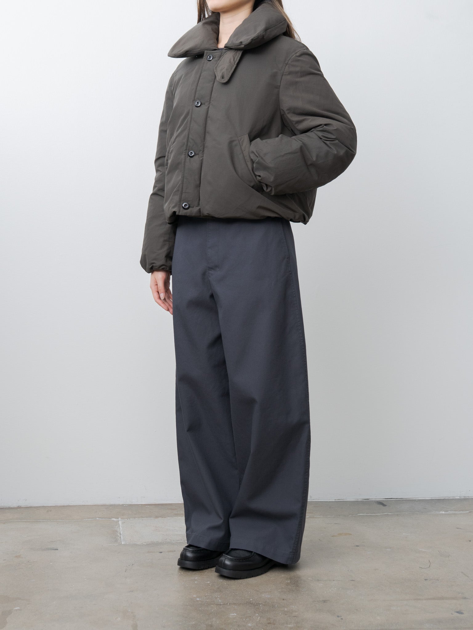 Short Puffer Blouson - Dark Espresso