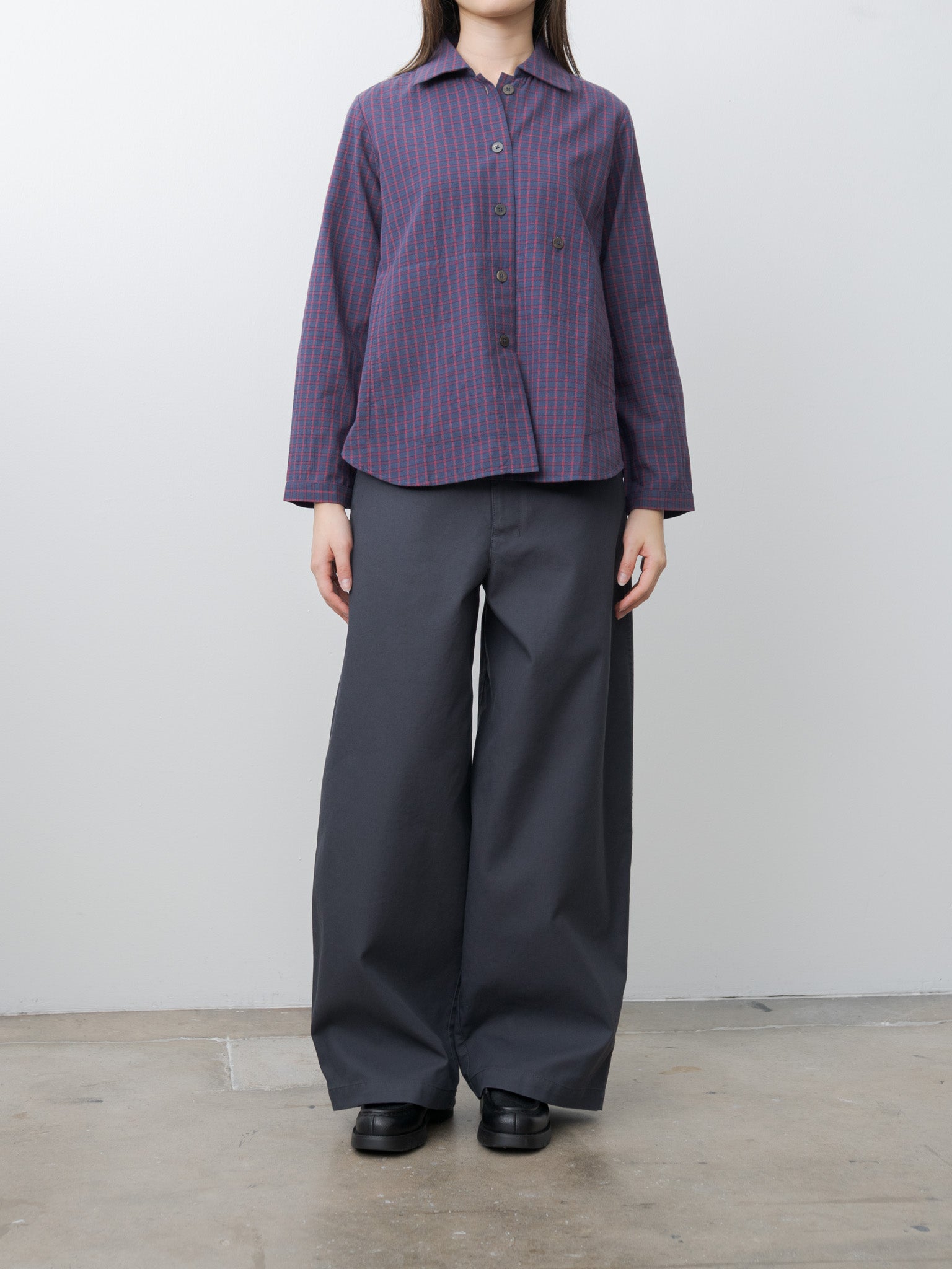 Kim Shirt Jacket - Red Check