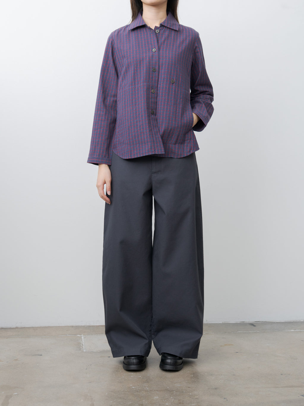 Kim Shirt Jacket - Red Check