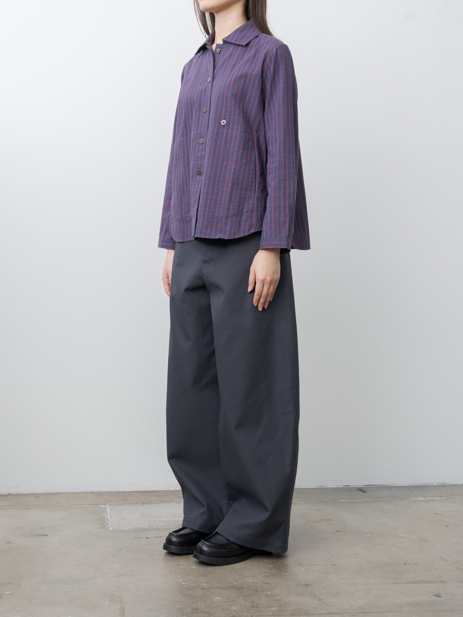 Kim Shirt Jacket - Red Check